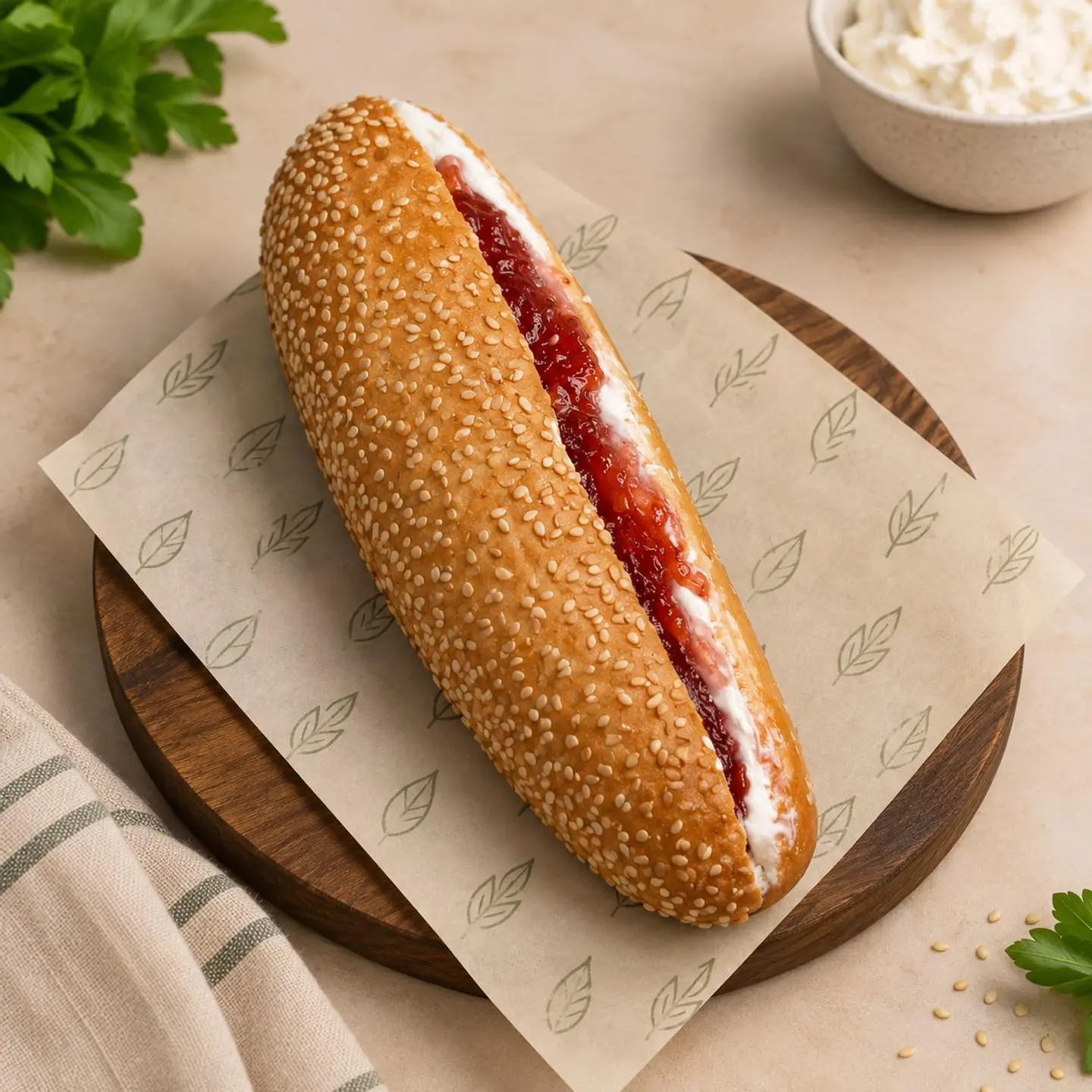 Cheese And Jam Sandwich