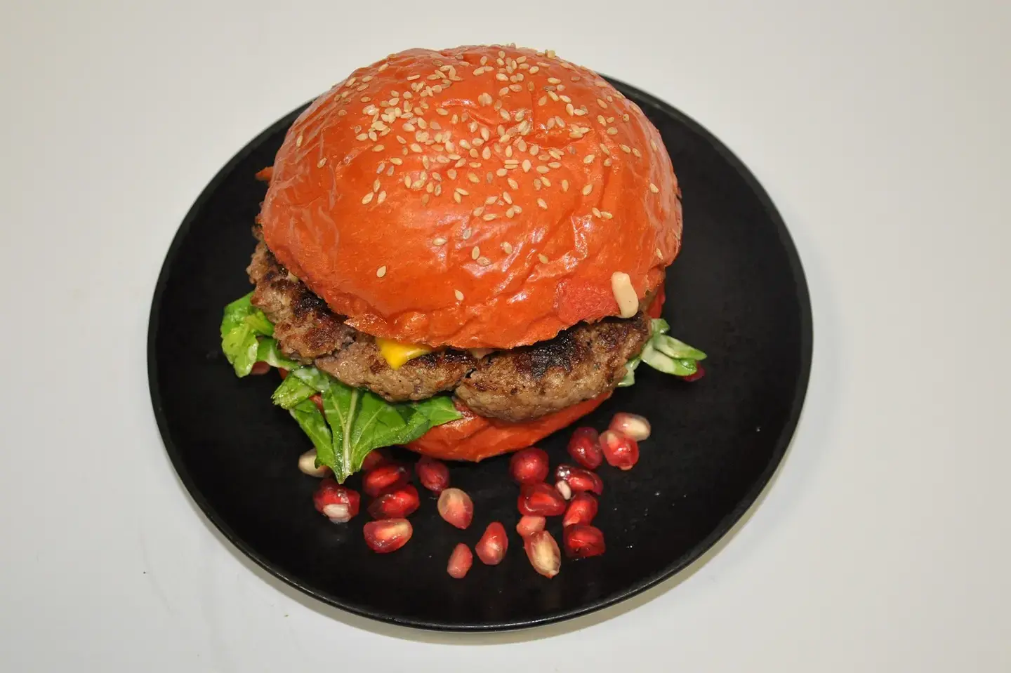 Arabic Pomegranate Potato Bun Burger - Regular