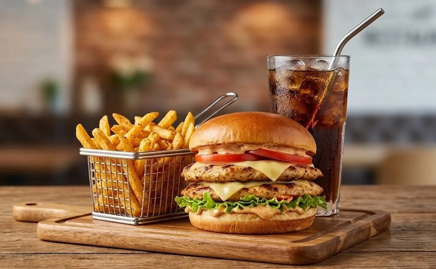 Double Arabic Grilled Chicken Burger - Regular
