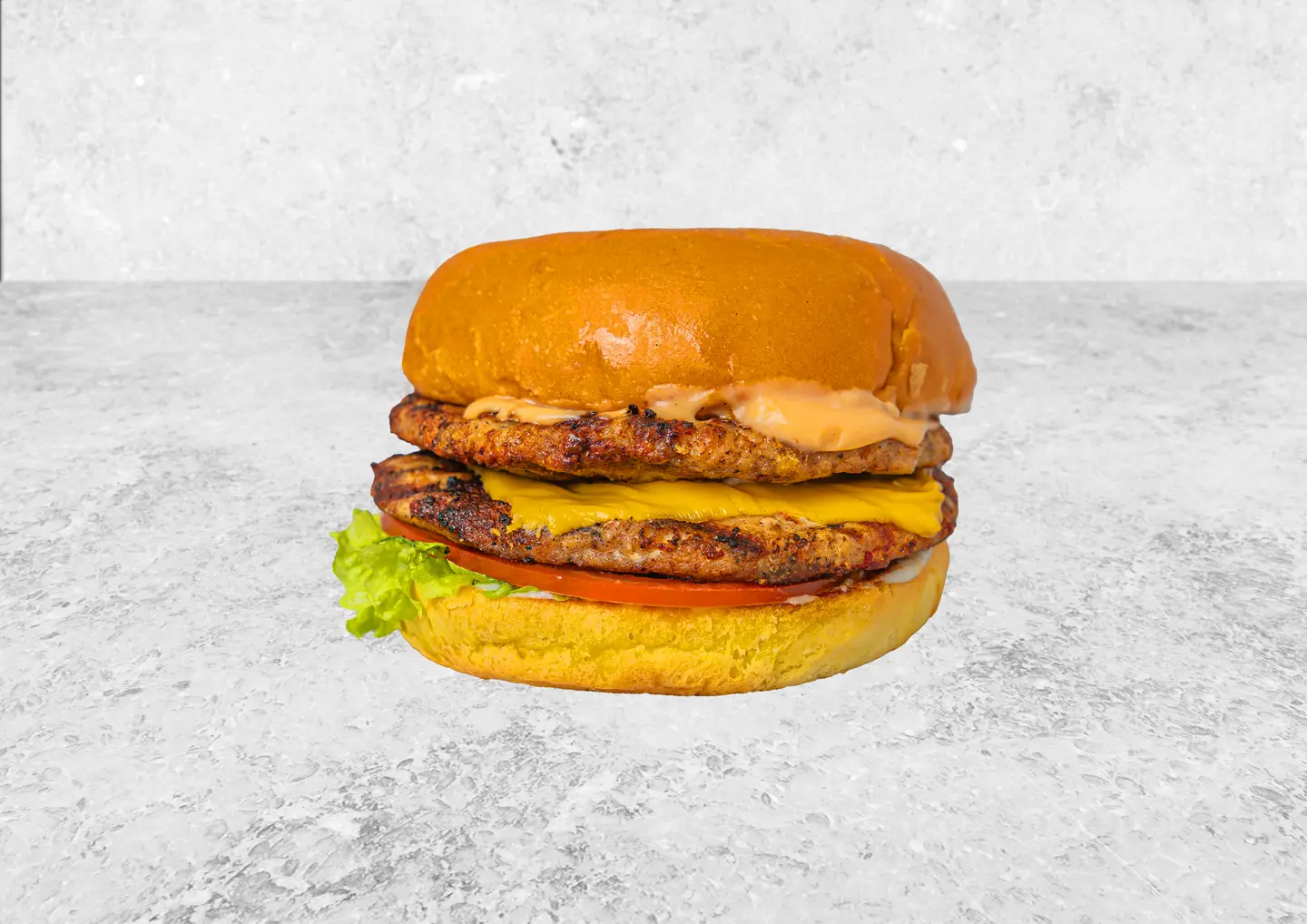 Double Chicken Burger - Regular