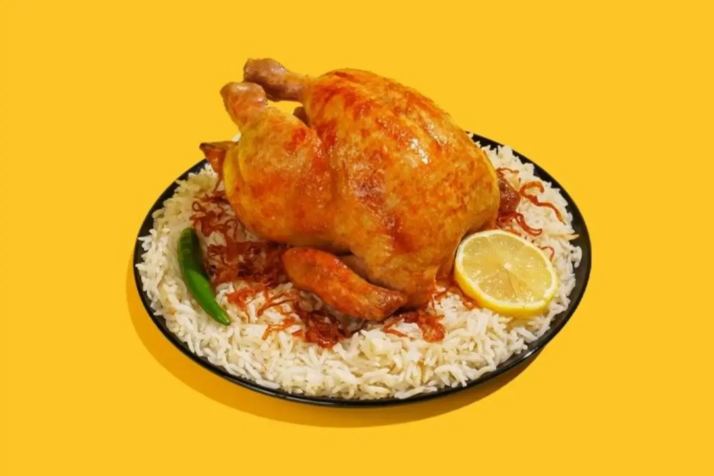 Rotisserie Chicken With Rice - Half
