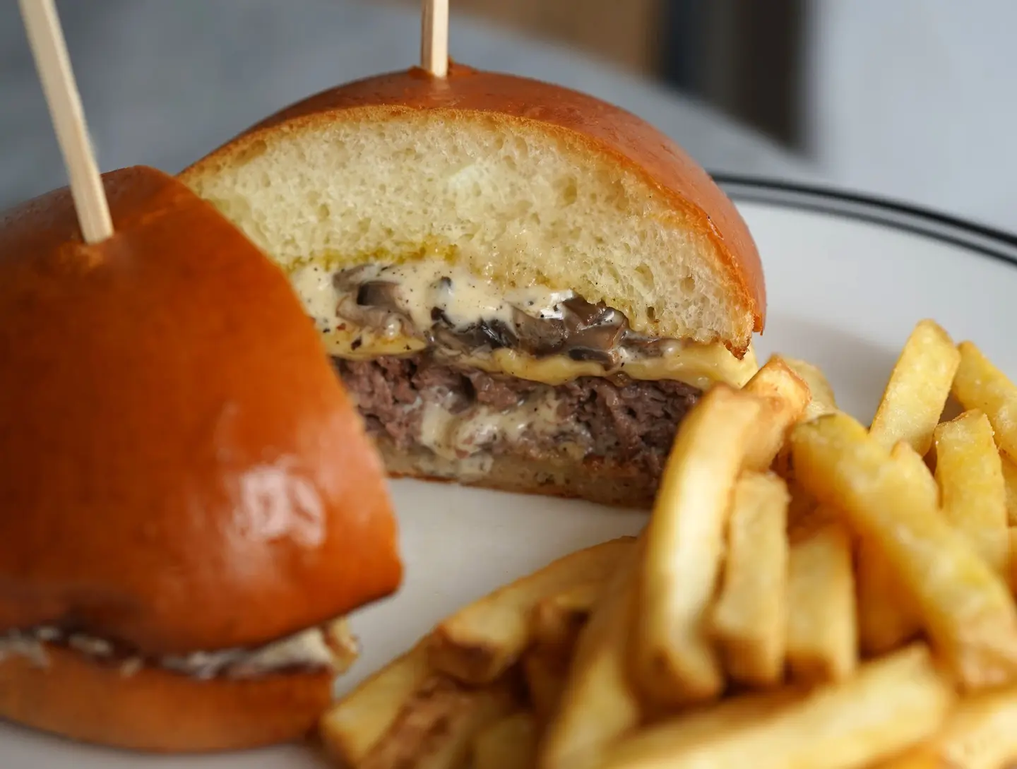 Truffle And Mushroom Burger