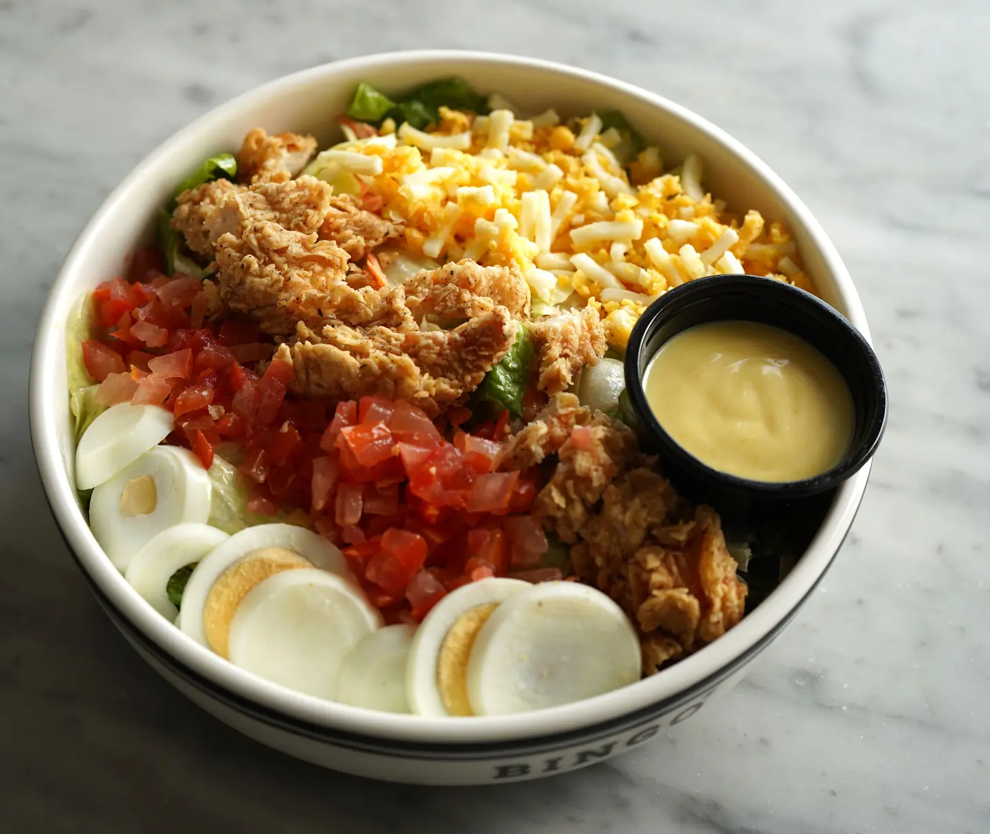 Crispy Chicken And Egg Salad
