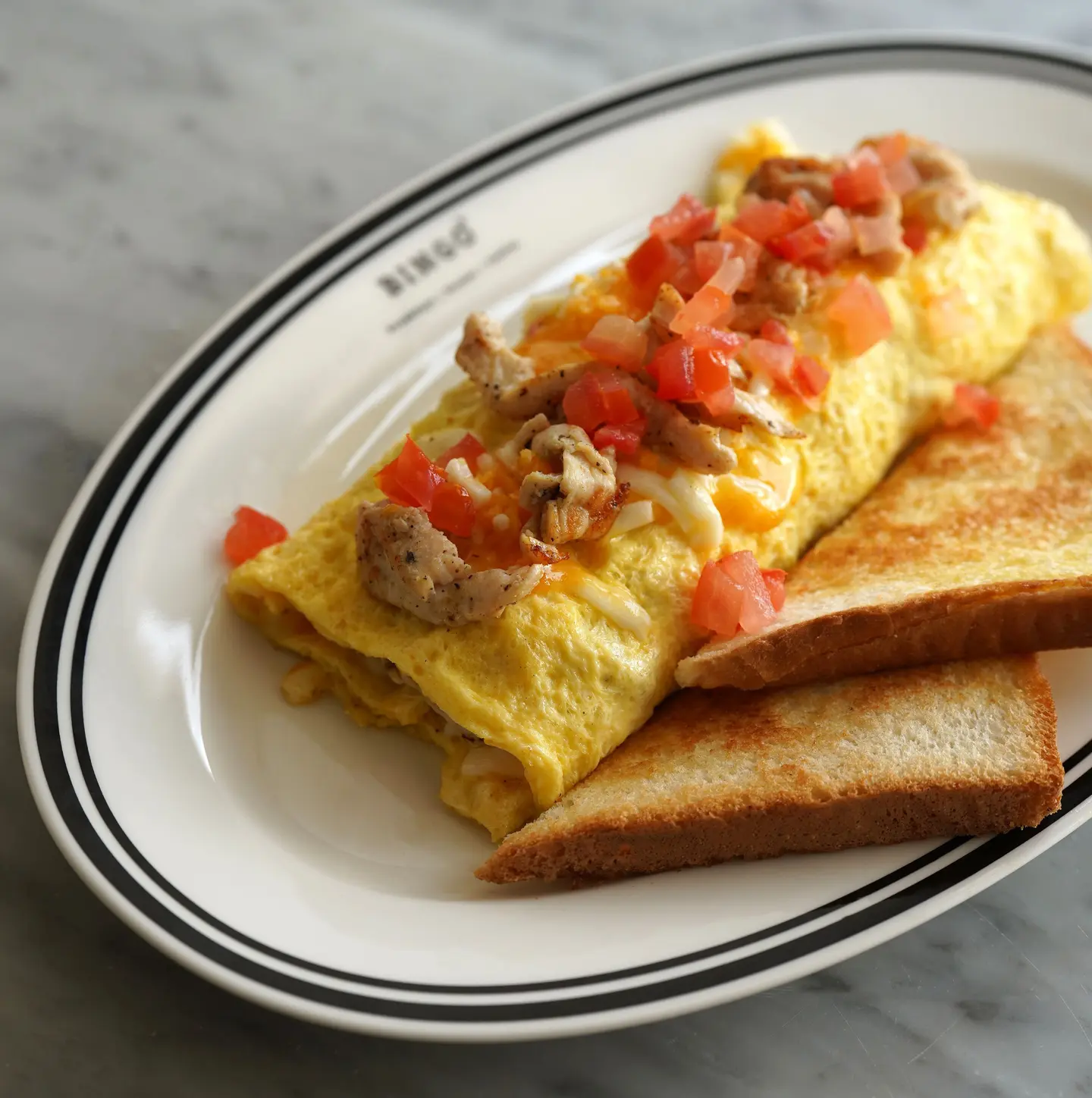 Chicken Fajita Omelette