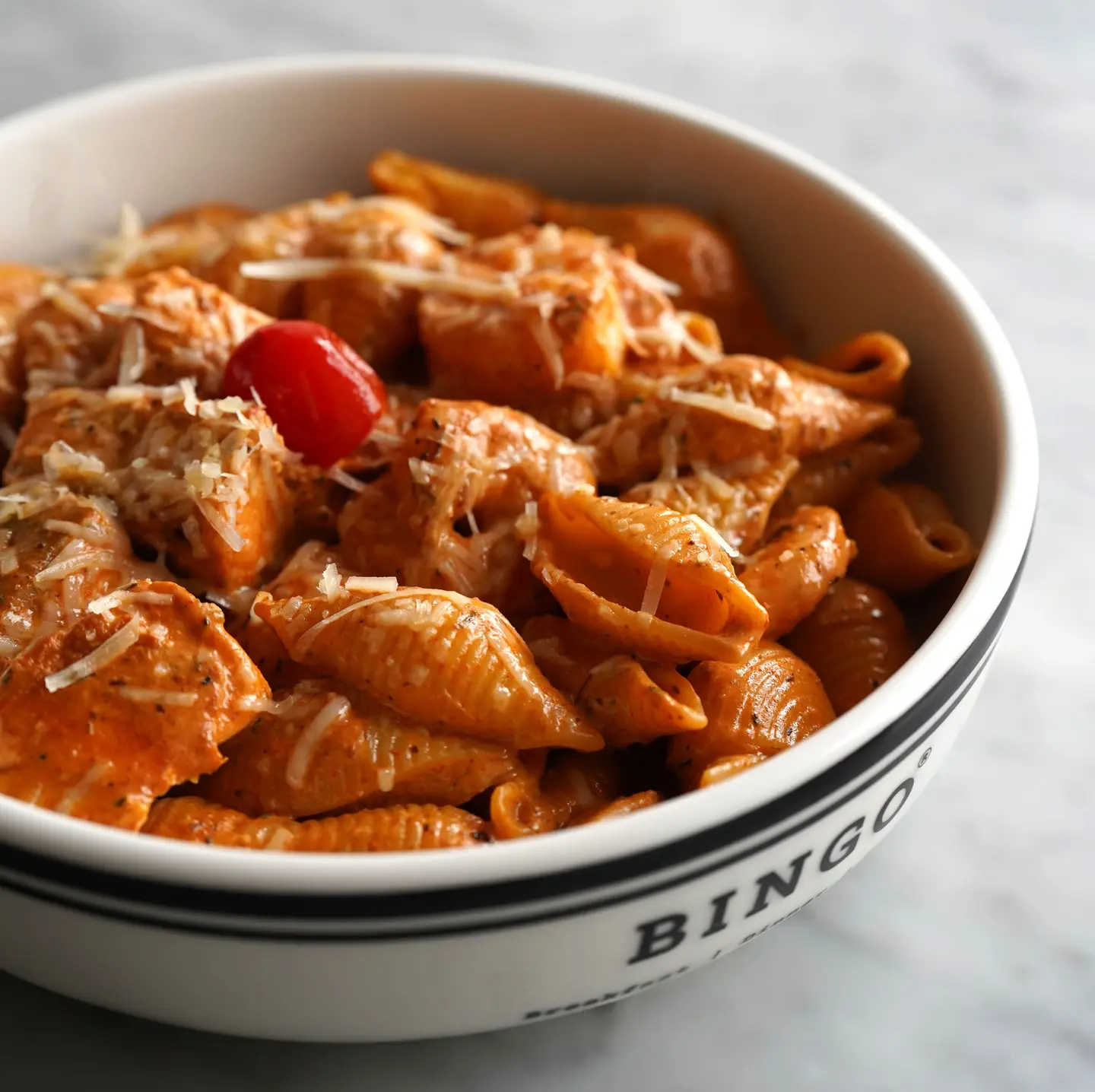 Salmon And Shrimp Pasta