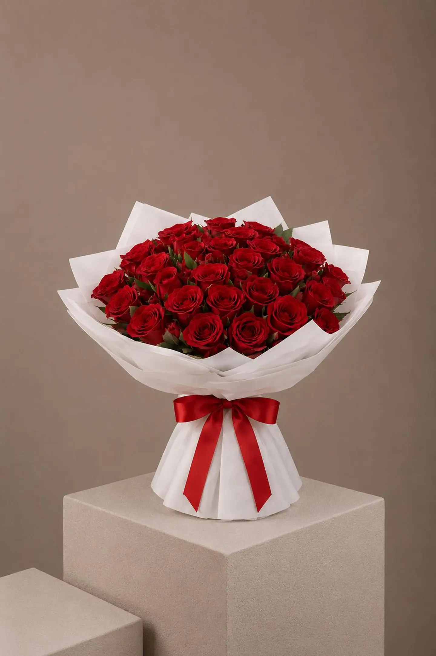 A Bouquet Of Red Roses