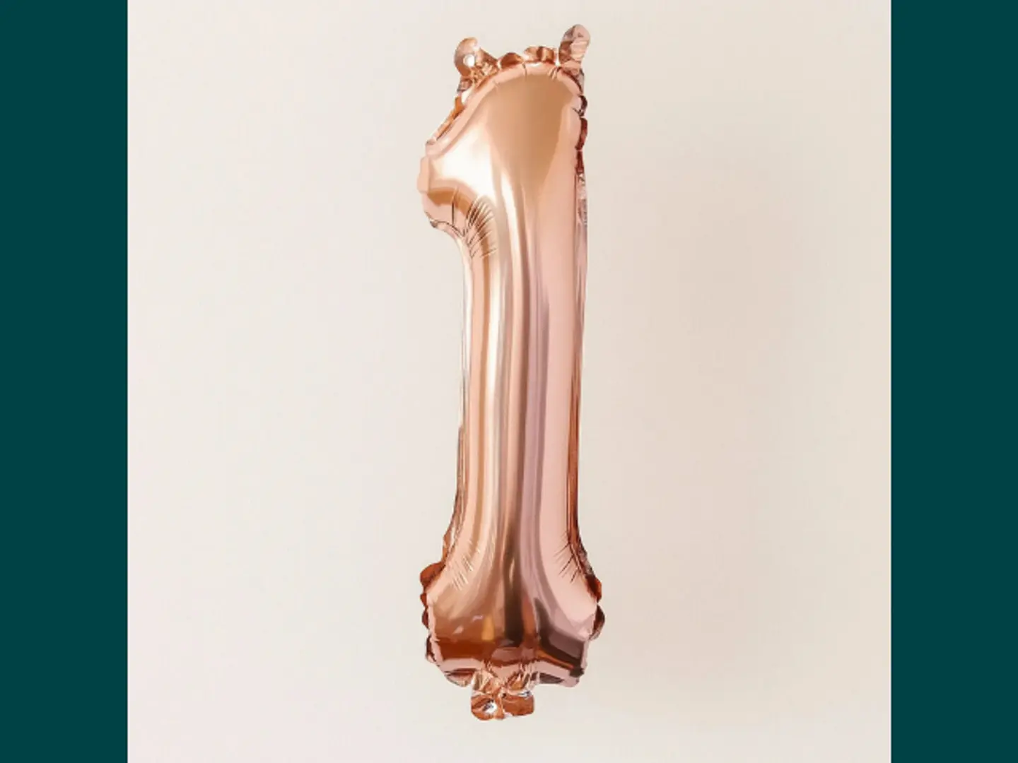 Rose Gold Number 1 Foil Balloon