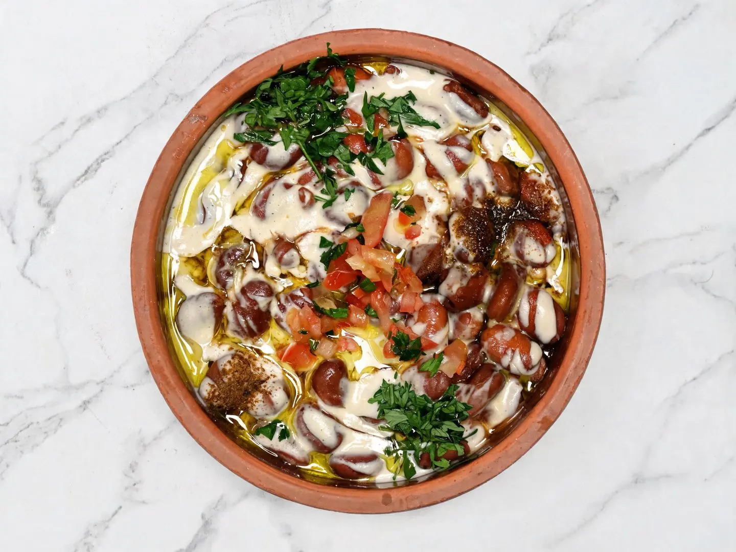 Foul With Tahini Platter