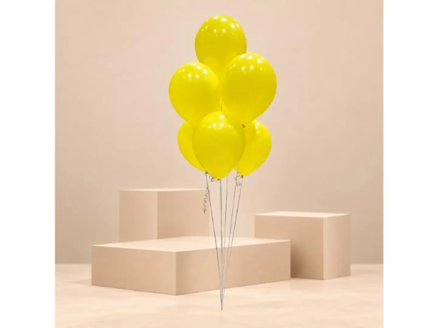 Yellow Helium Balloon Bouquet