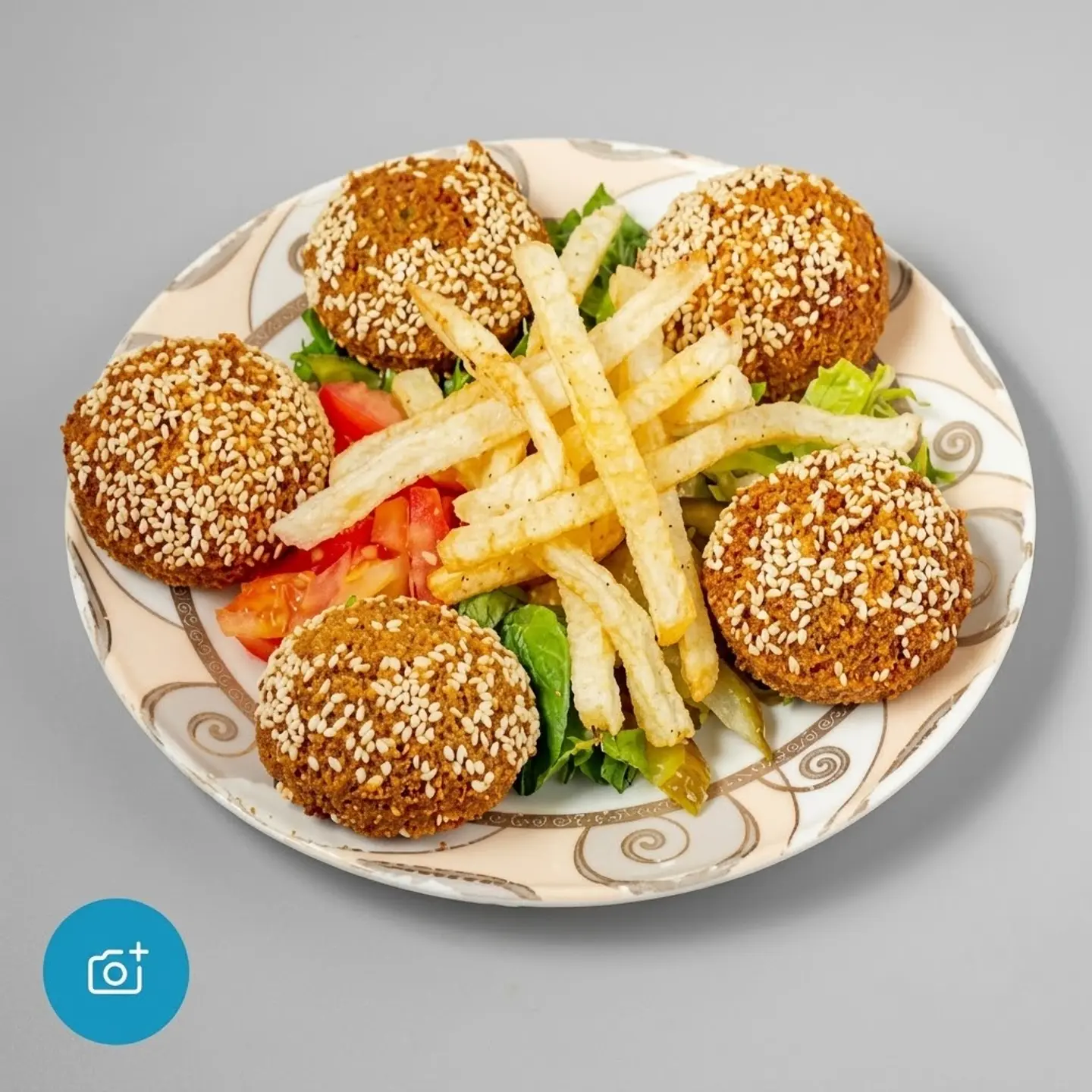 Stuffed Falafel Platter With Potatoes (5 Pieces)
