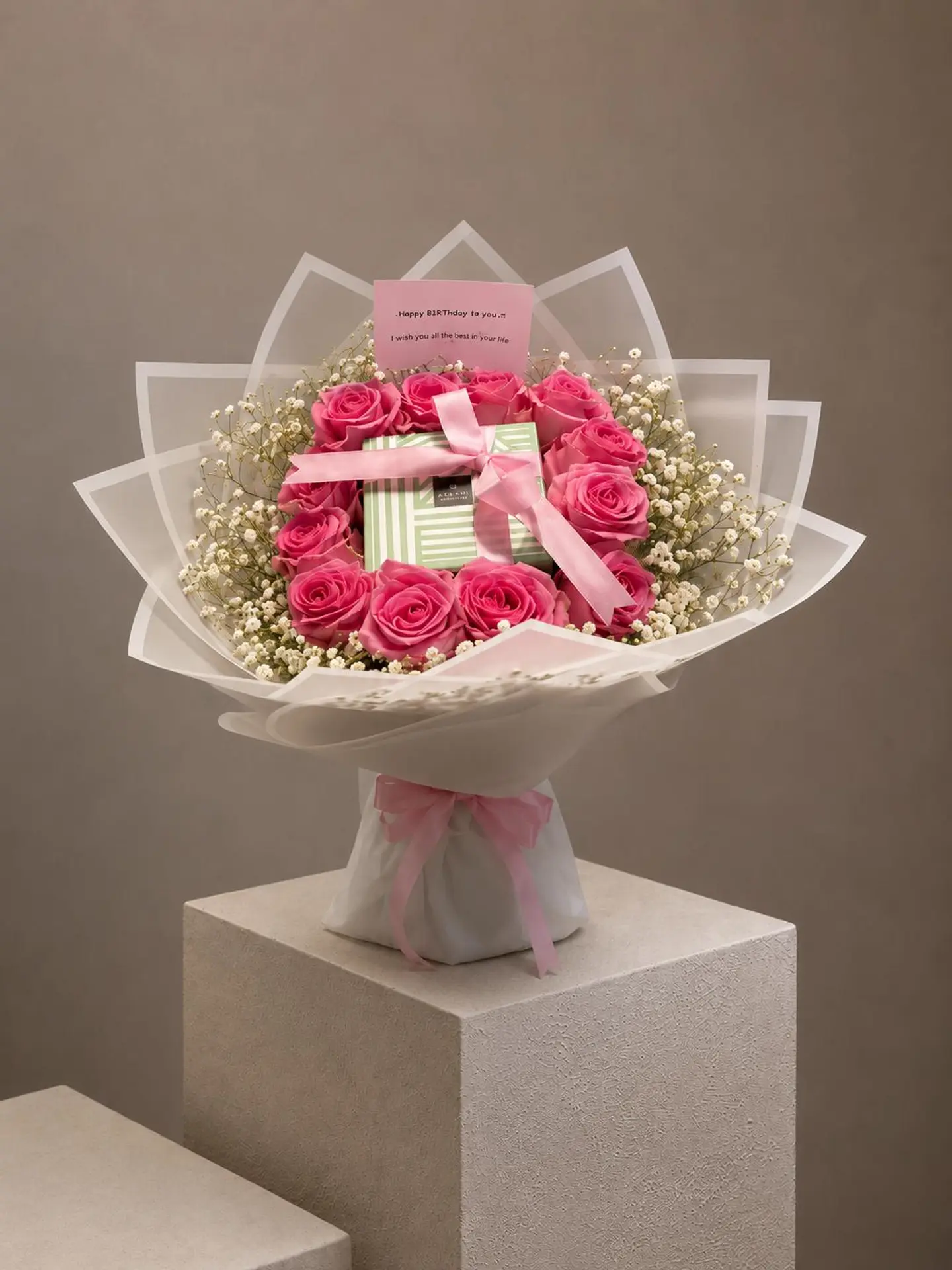 Pink & Patchi Chocolate Arrangement 2