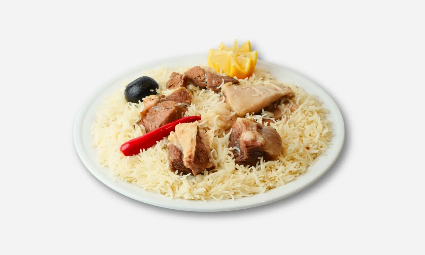 Camel Meat With White Rice