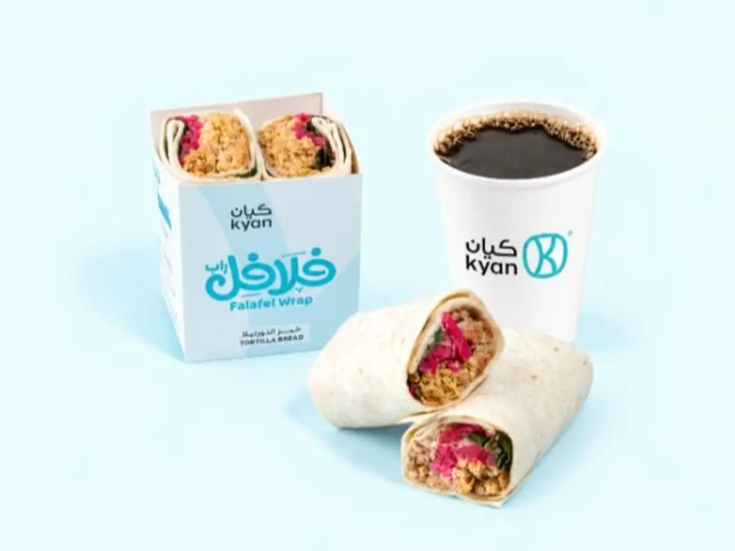 Falafel Wrap With Coffee