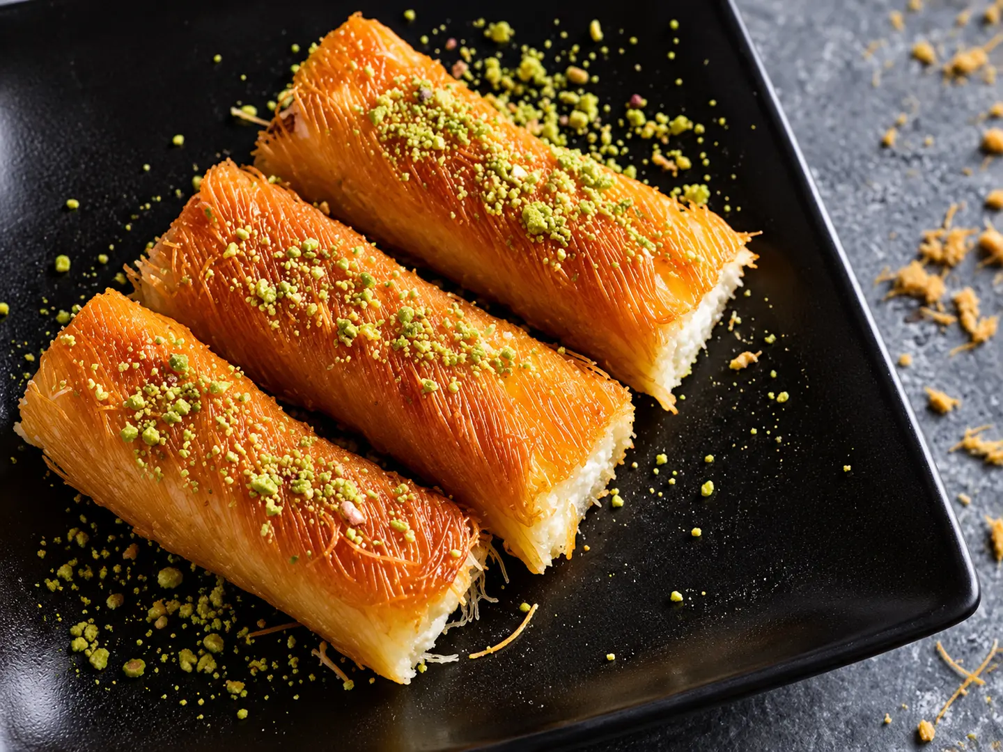 كنافة مبرومة بالقشطة - صغير
