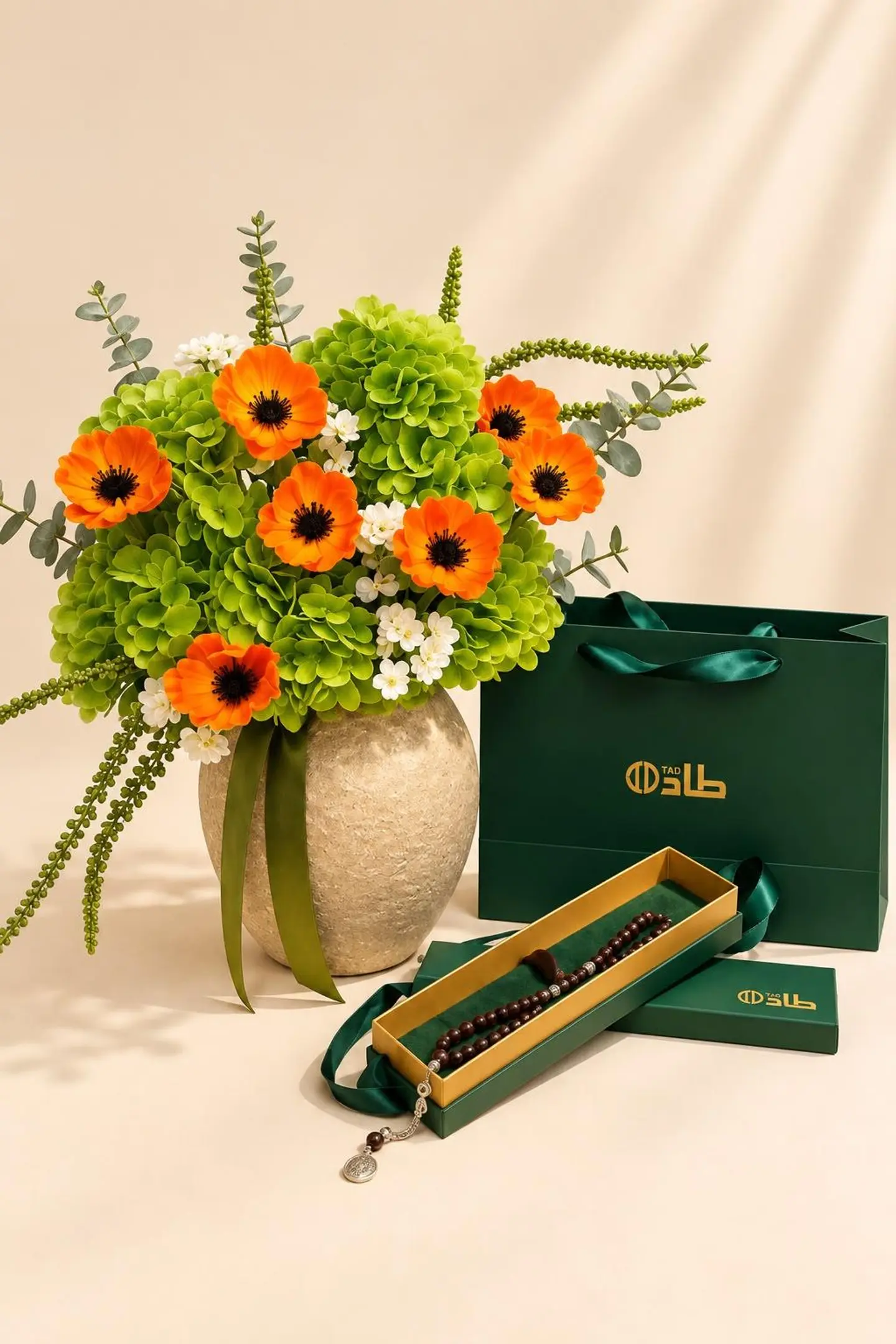 فازة اورنج مع سبحة طاد