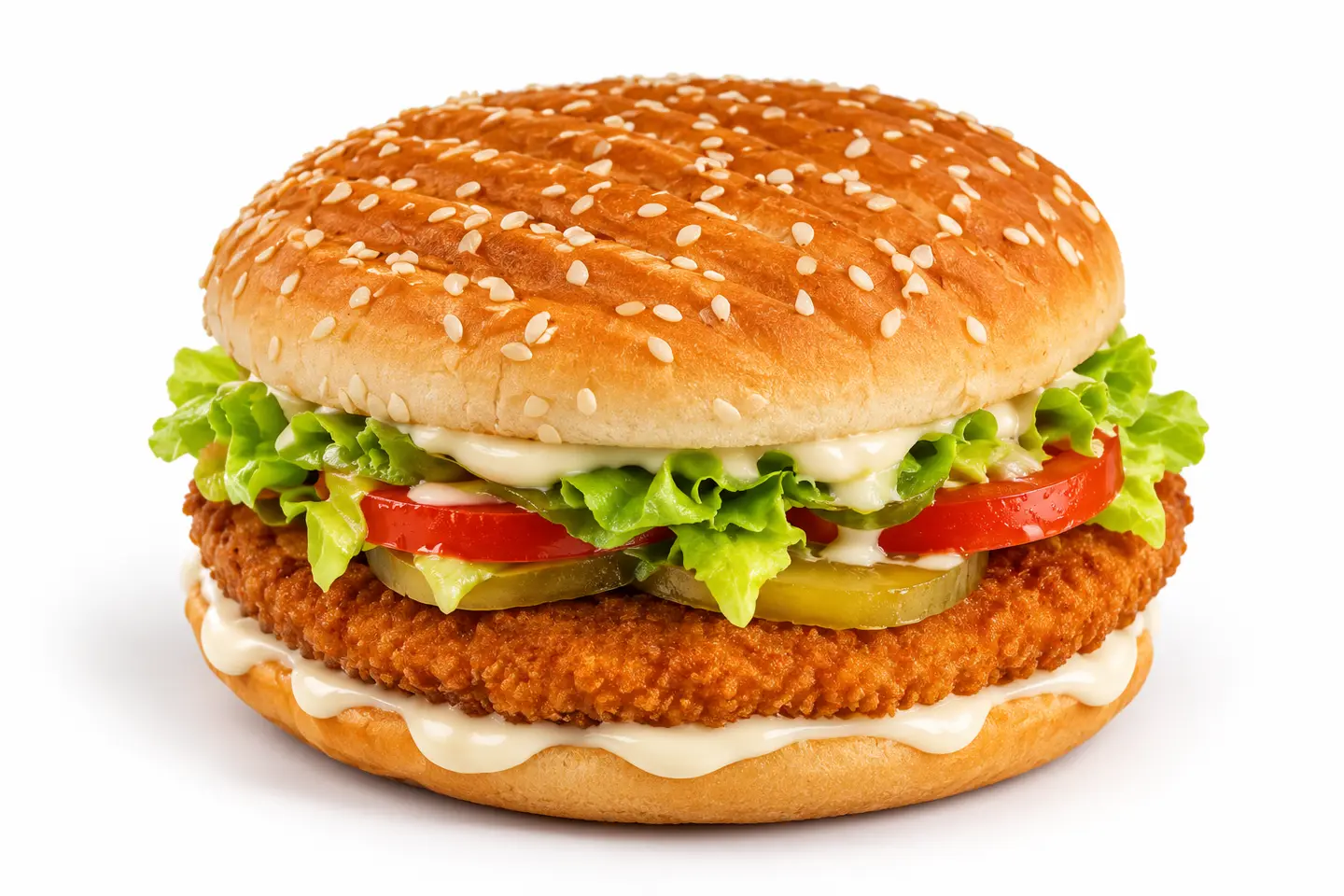 Breaded Fried Chicken Burger