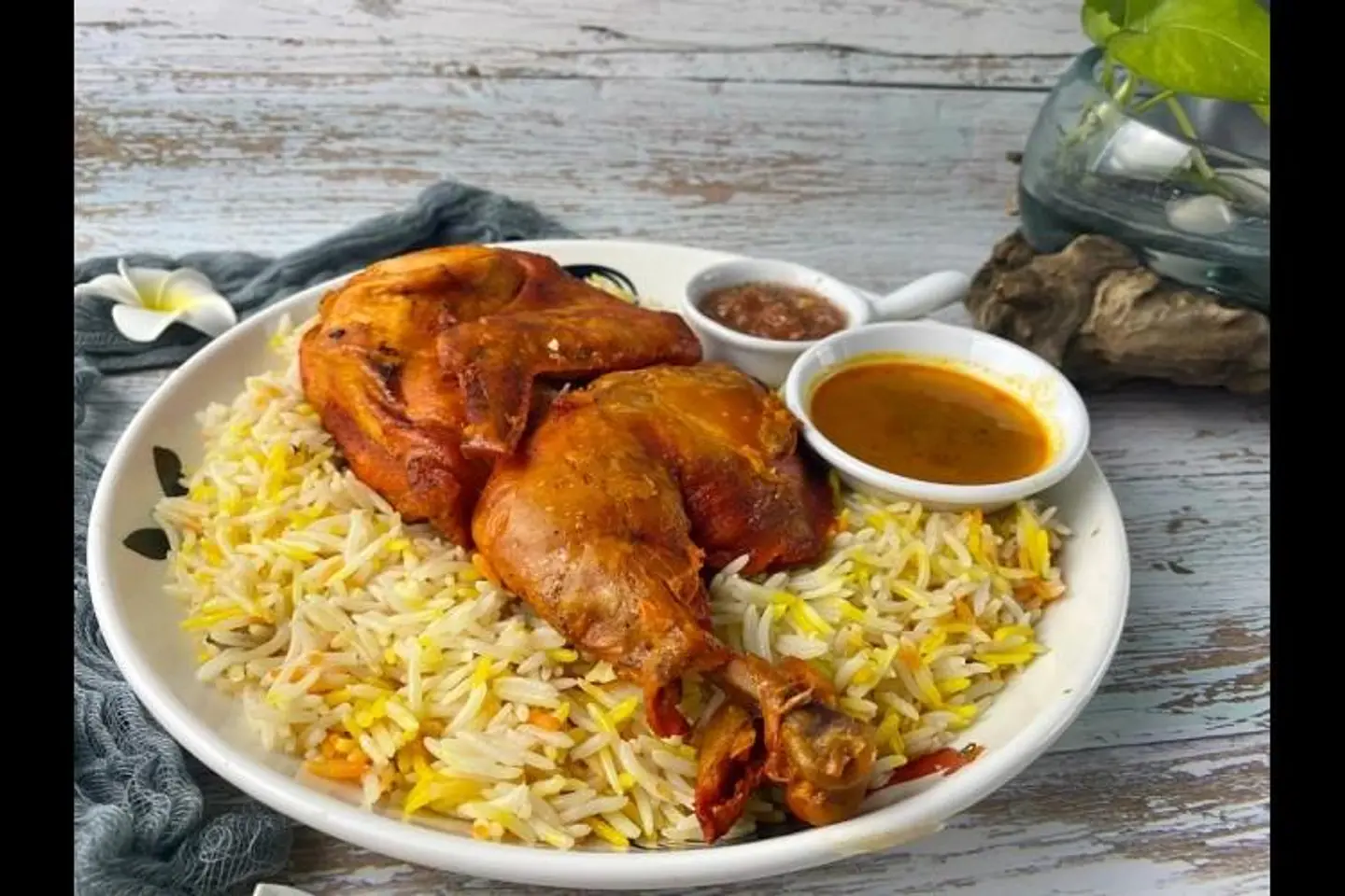 Half Chicken With Rice