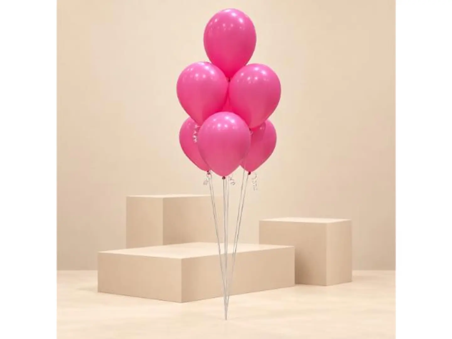 Flamingo Pink Helium Balloon Bouquet