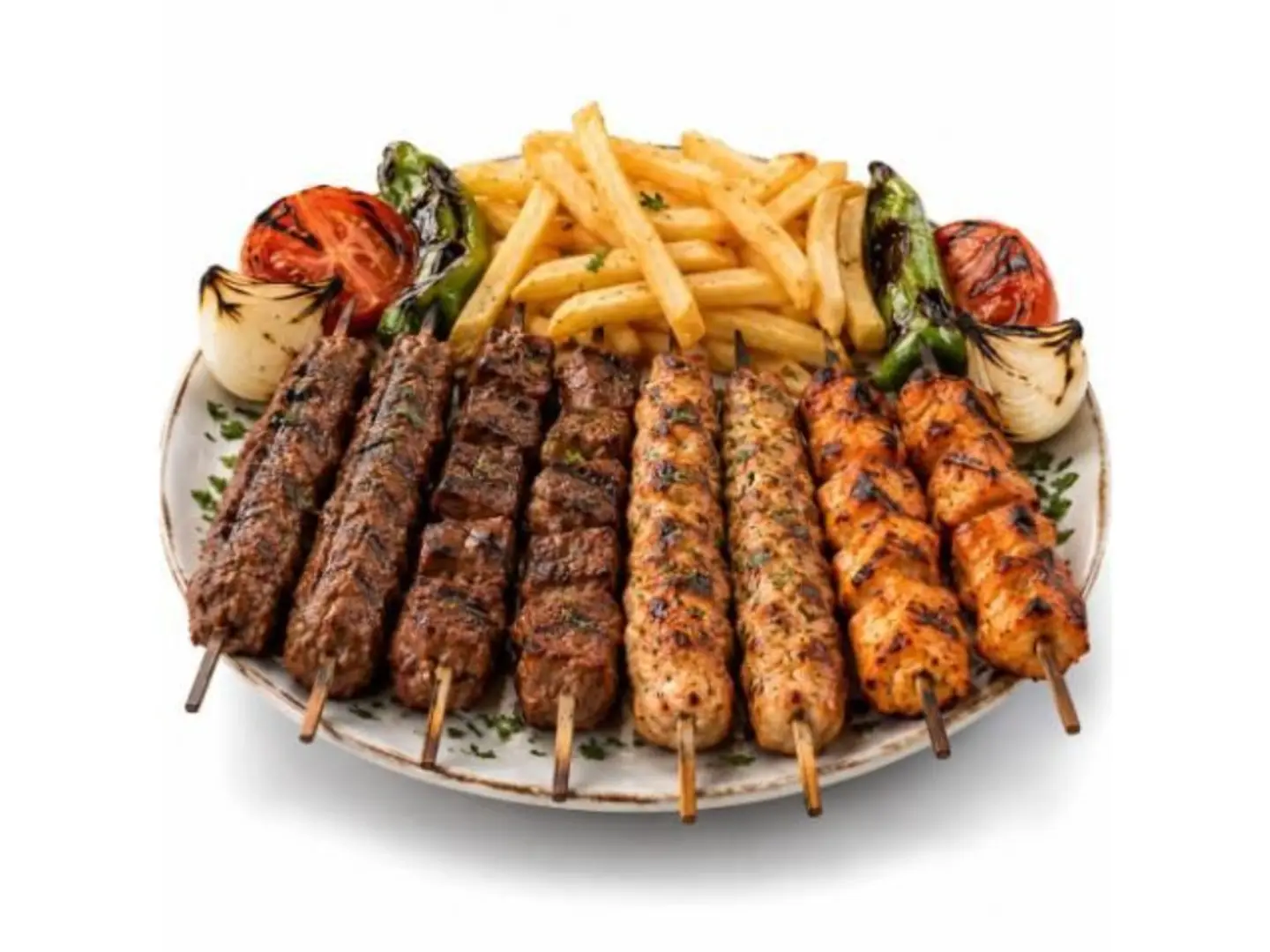 500 Grams Mixed Grill 8 Skewers