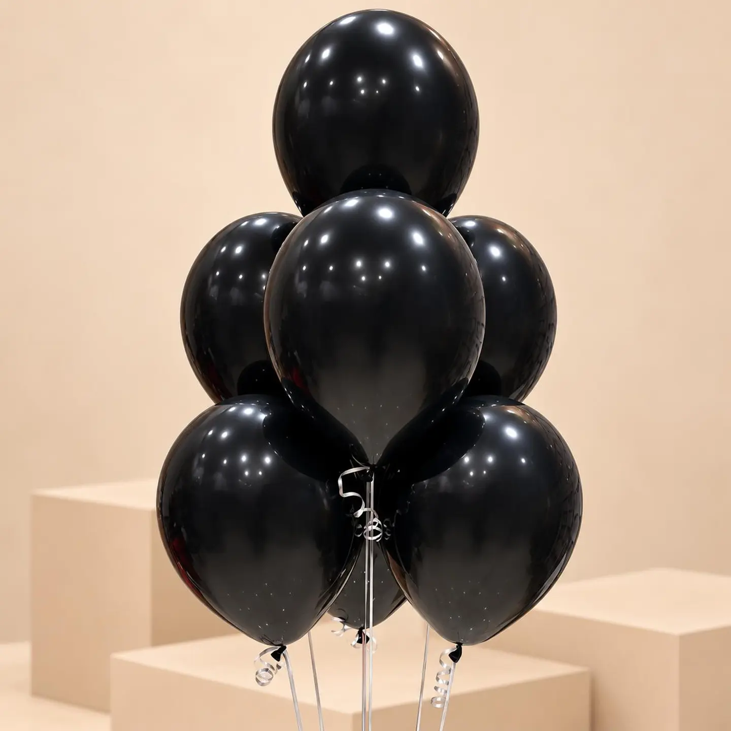 Black Helium Balloon Bouquet