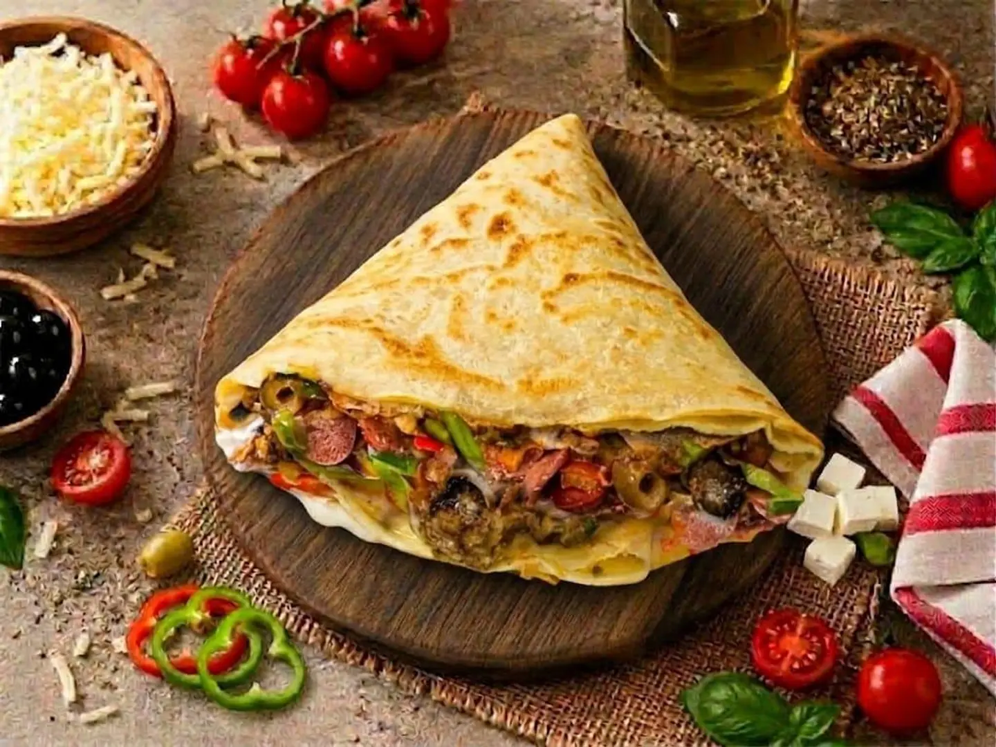 Meat Mix Crepe