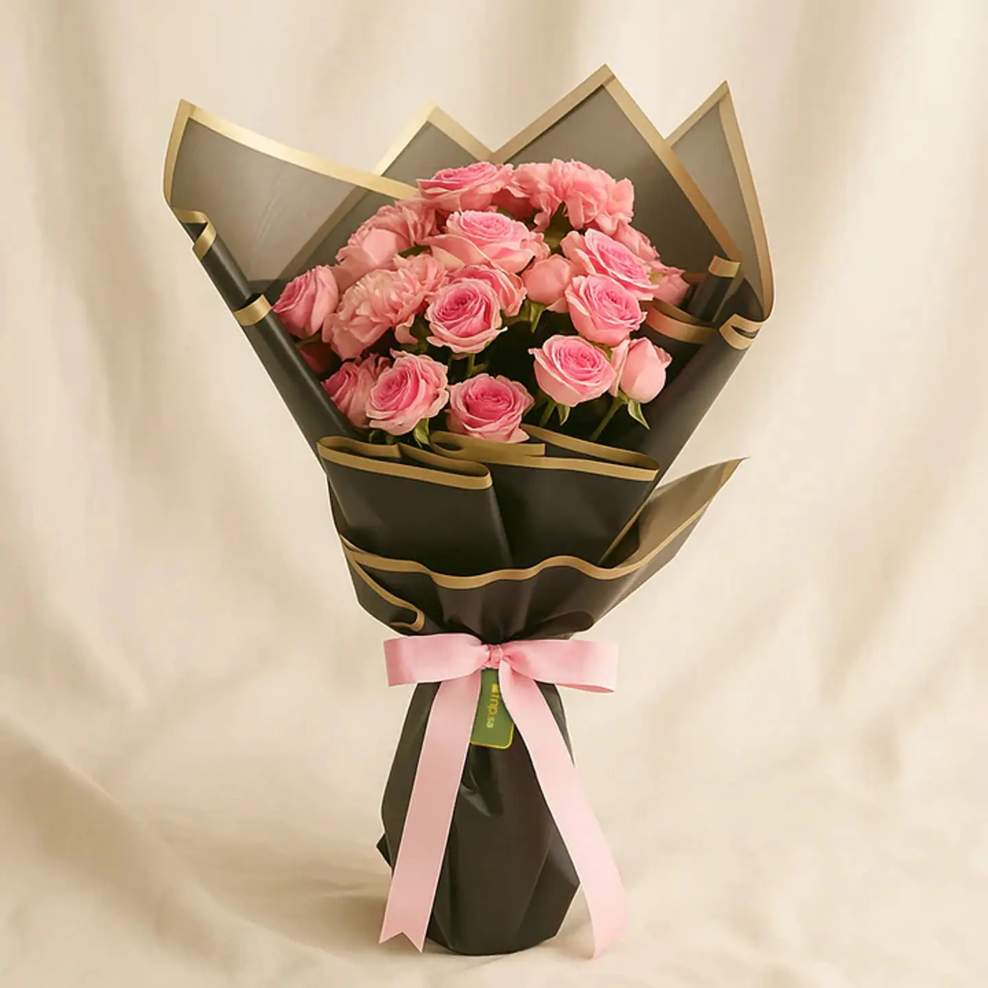 Baby Rose N Carnation Flower Bouquet