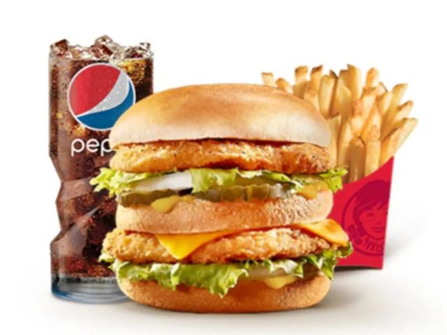 Double Chicken Burger Meal