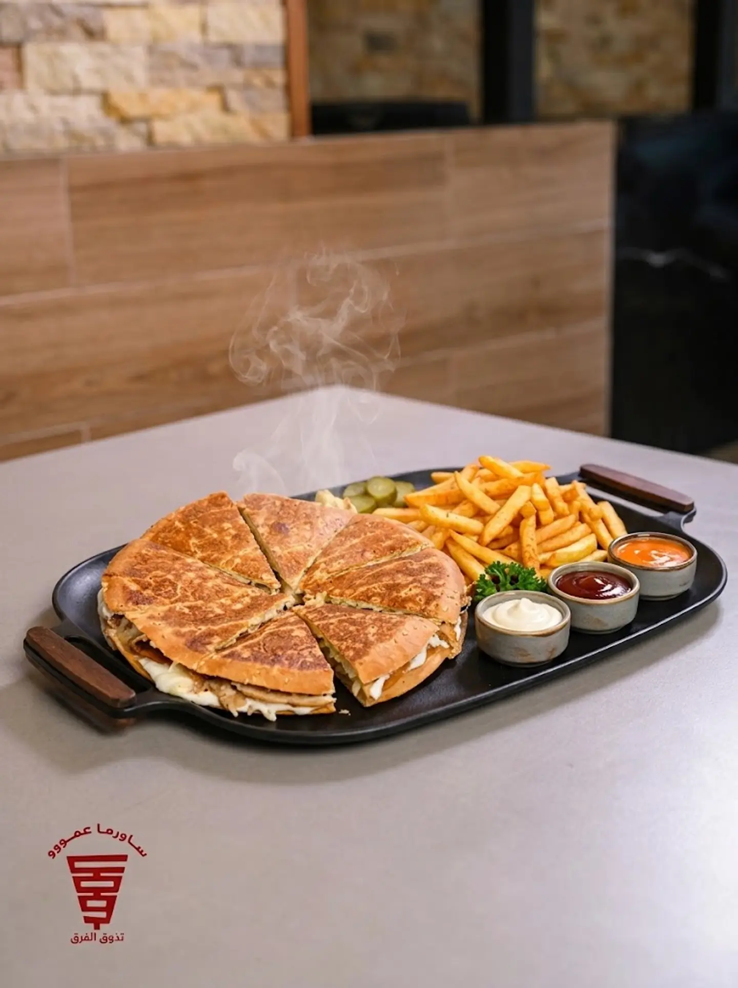 بيتزا شاورما دجاج - صغير