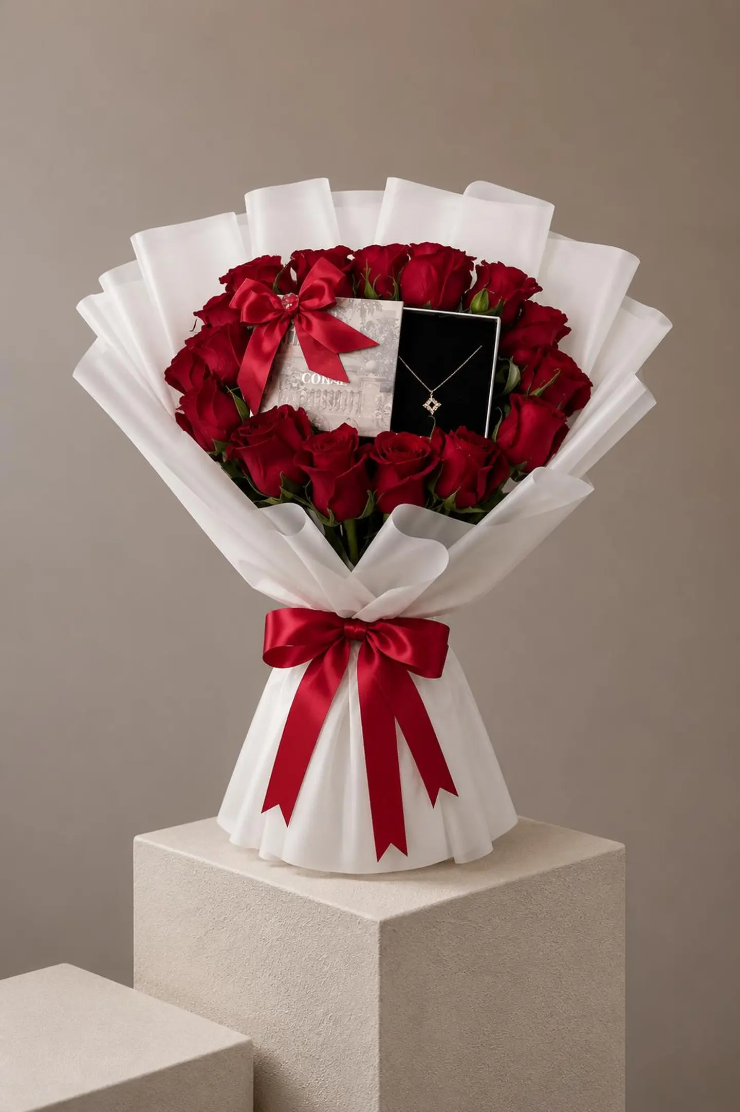 Gift Arrangement With Necklace