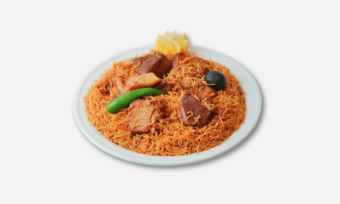 Camel Meat With Red Rice.