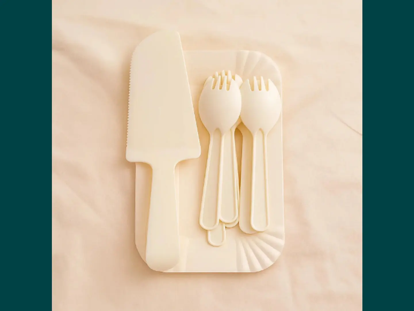 Plastic Cuttlery & Paper Plates Set