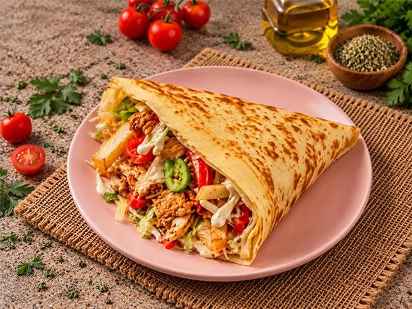 Pyramids Crepe