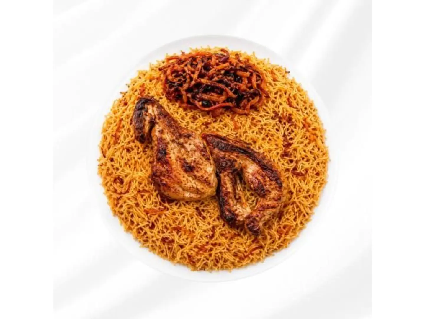 Half Charcoal Grilled Chicken With Rice