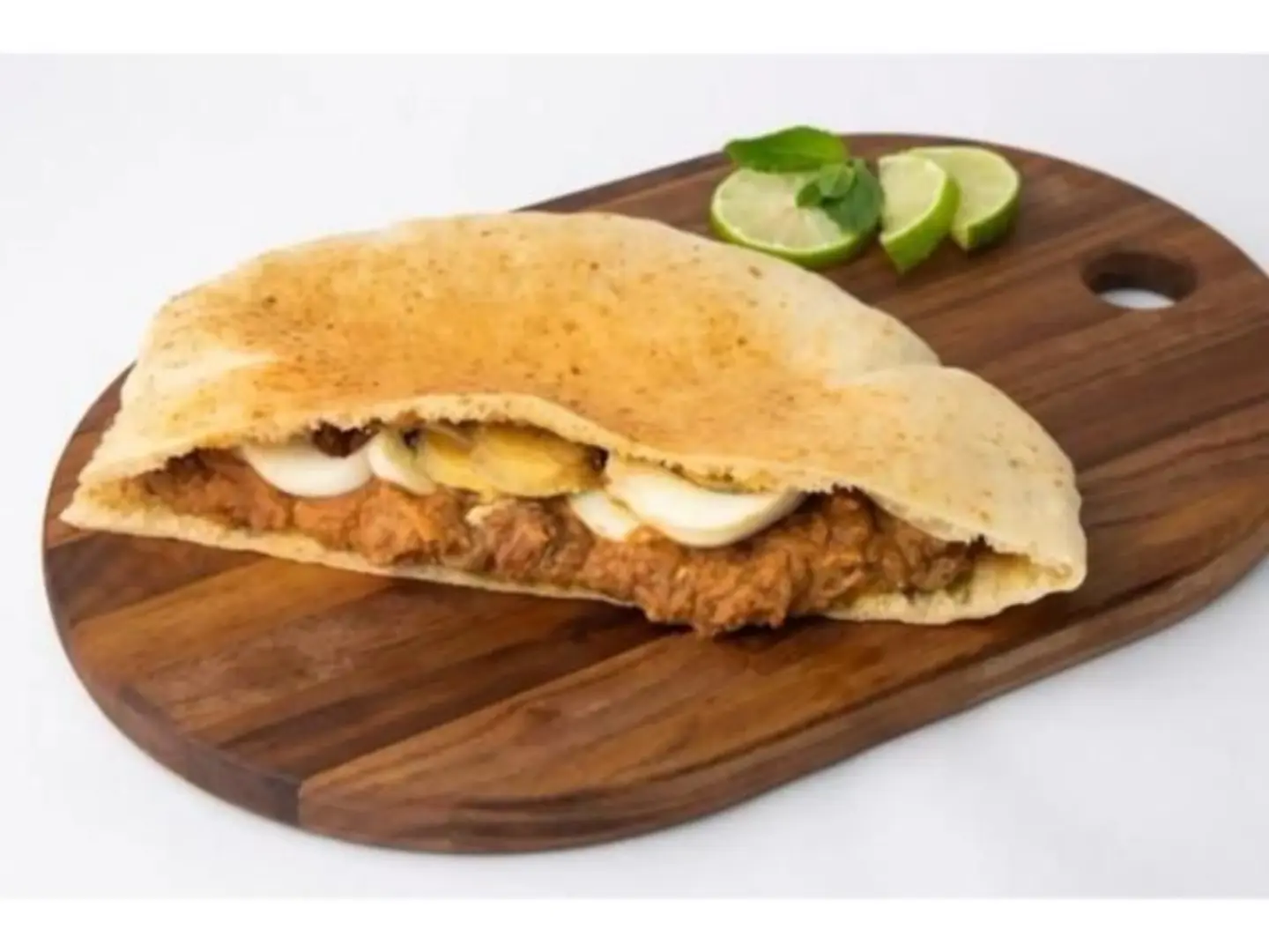 Foul, Falafel And Egg Sandwich