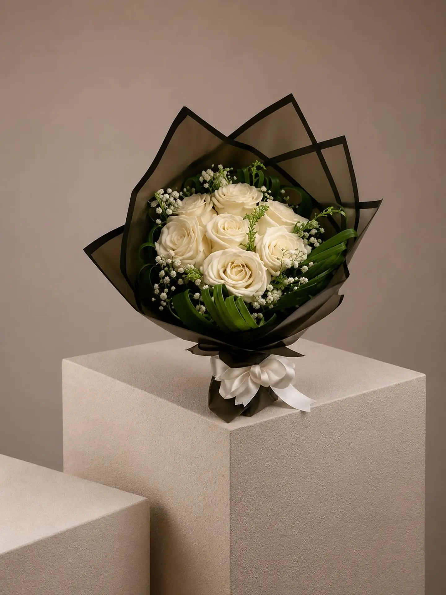 A Bouquet Of White Roses