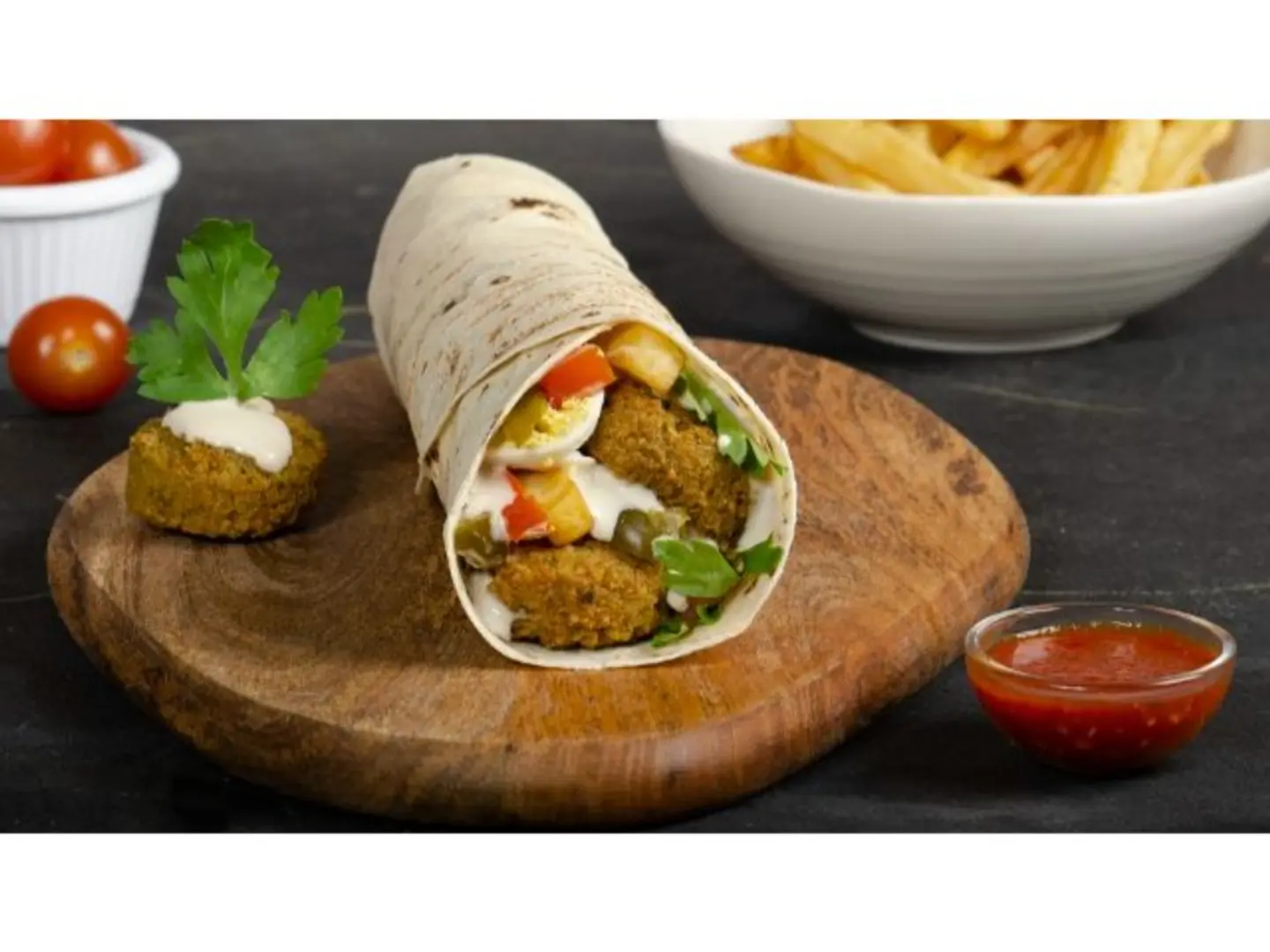 Falafel With Egg And Cheese