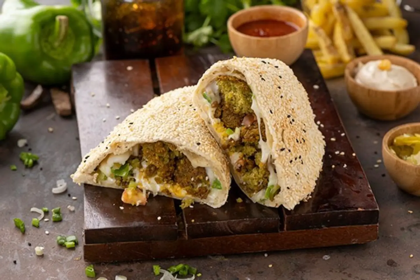Falafel With Cream Cheese