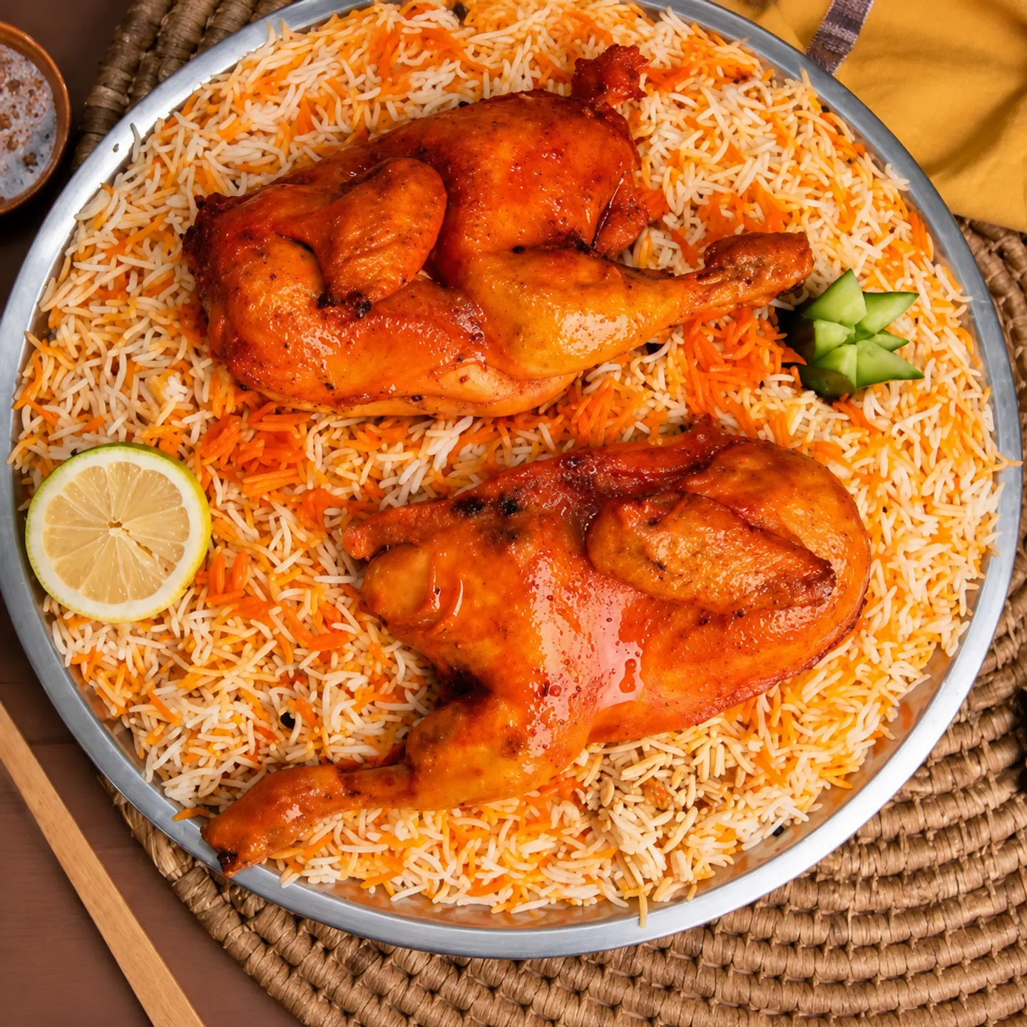 Chicken Mandi With Rice - Half Chicken
