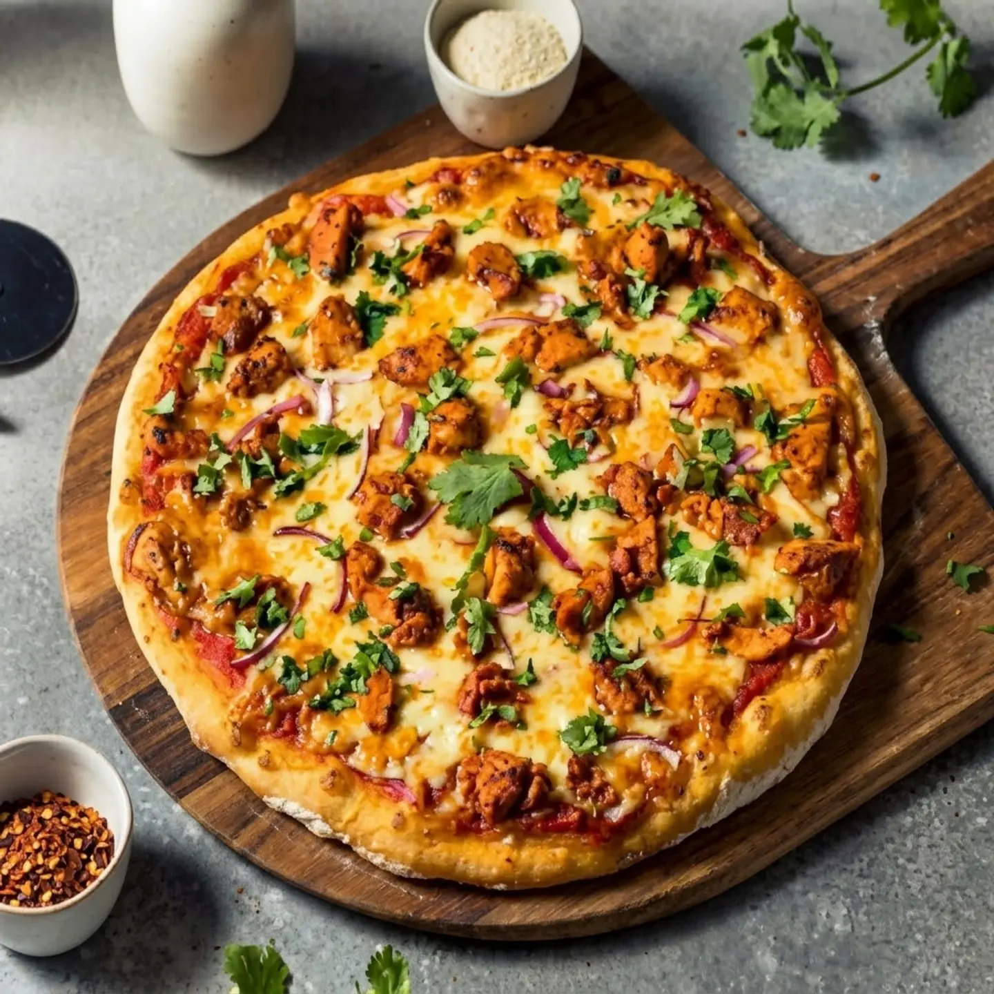 Vegetable Chicken Pizza - Small