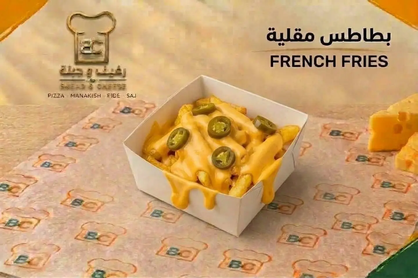 بطاطس ودجز بالفرن