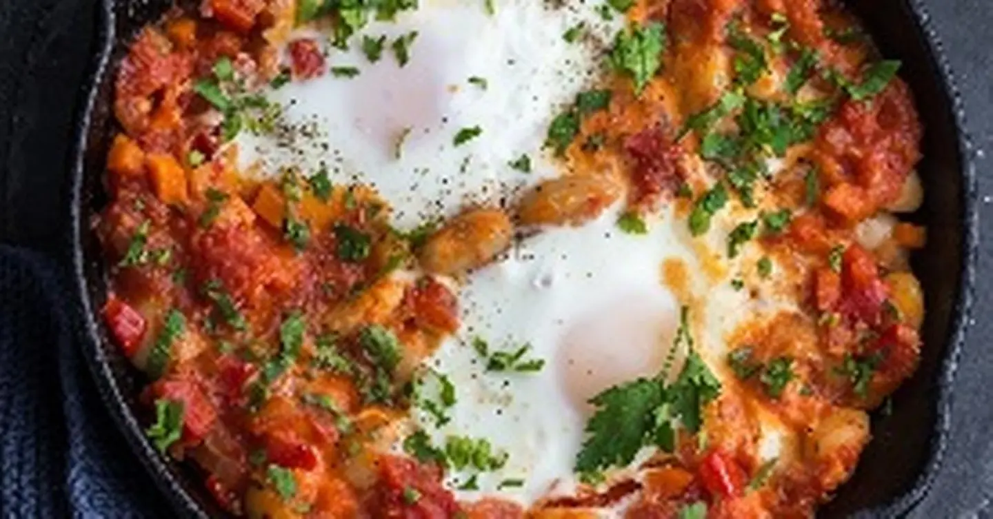 Beans With Eggs And Cheese