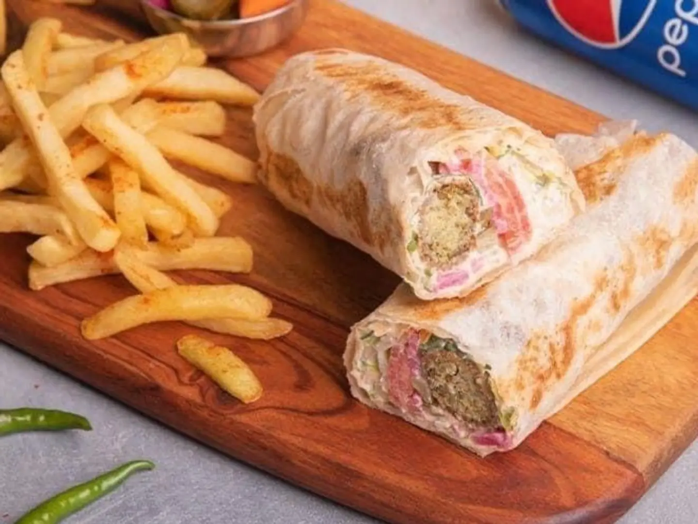 Mixed Falafel Saj Without Hummus