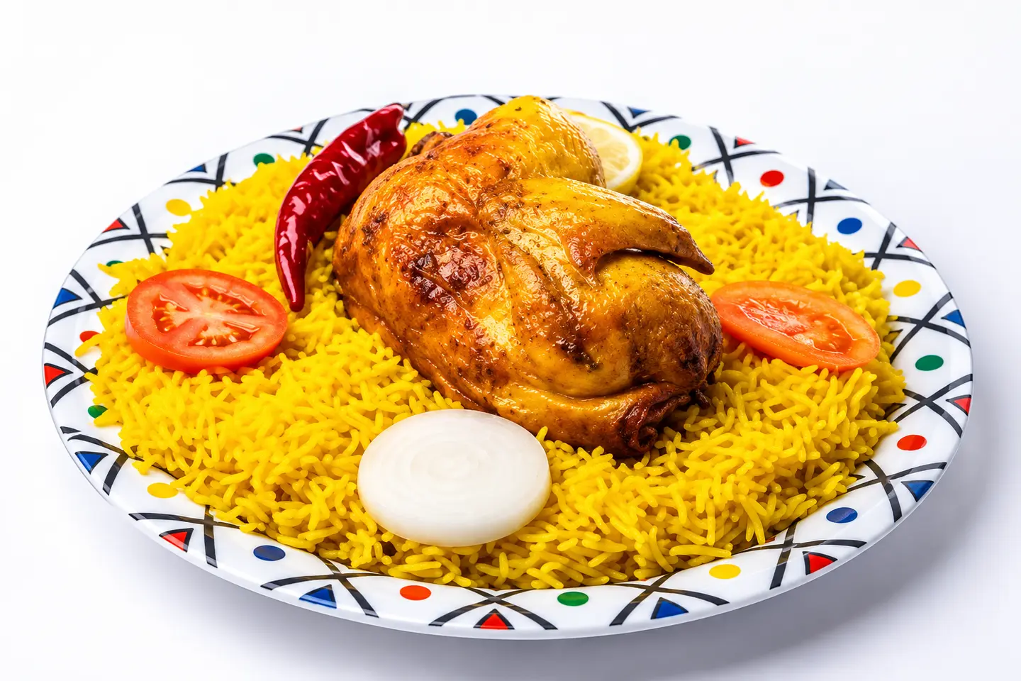 Mandi Half A Chicken - Peshawari Rice