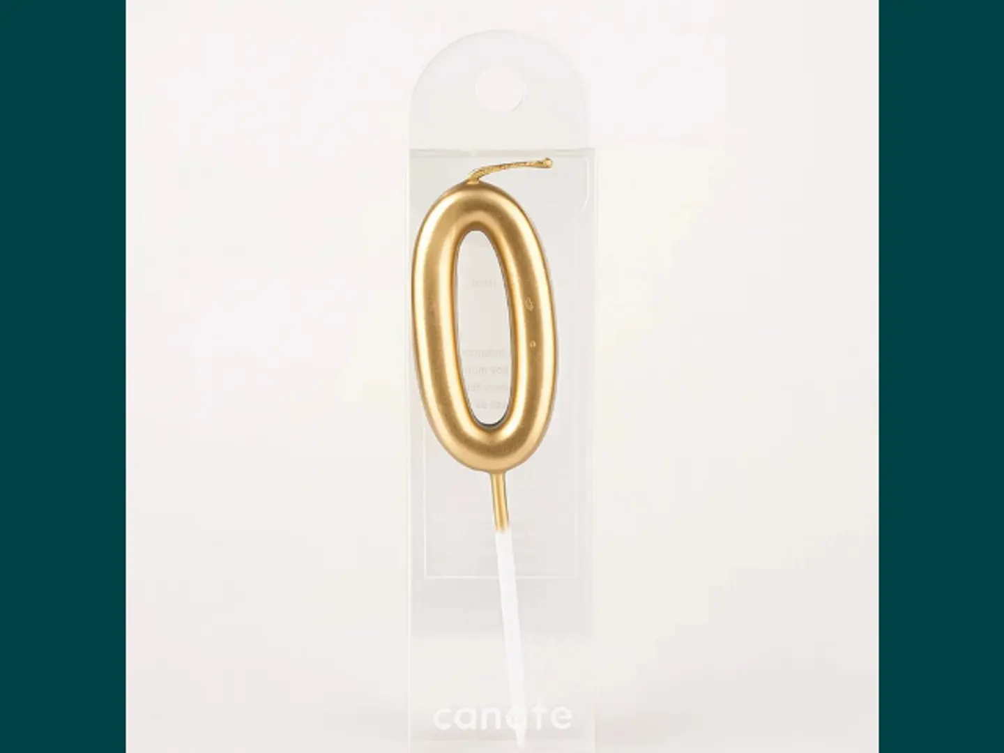 Number Zero Candle