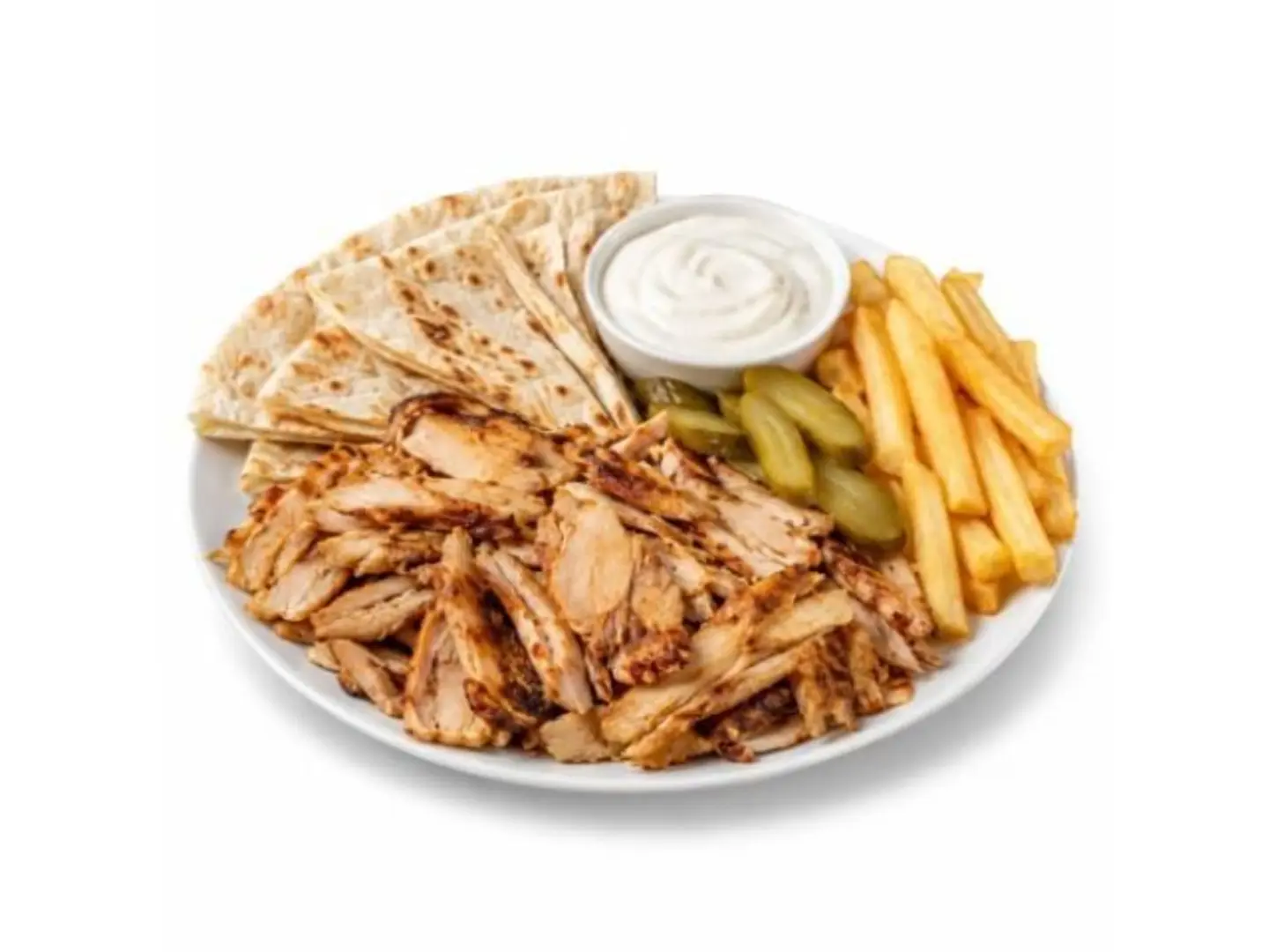 Chicken And Bread Plate