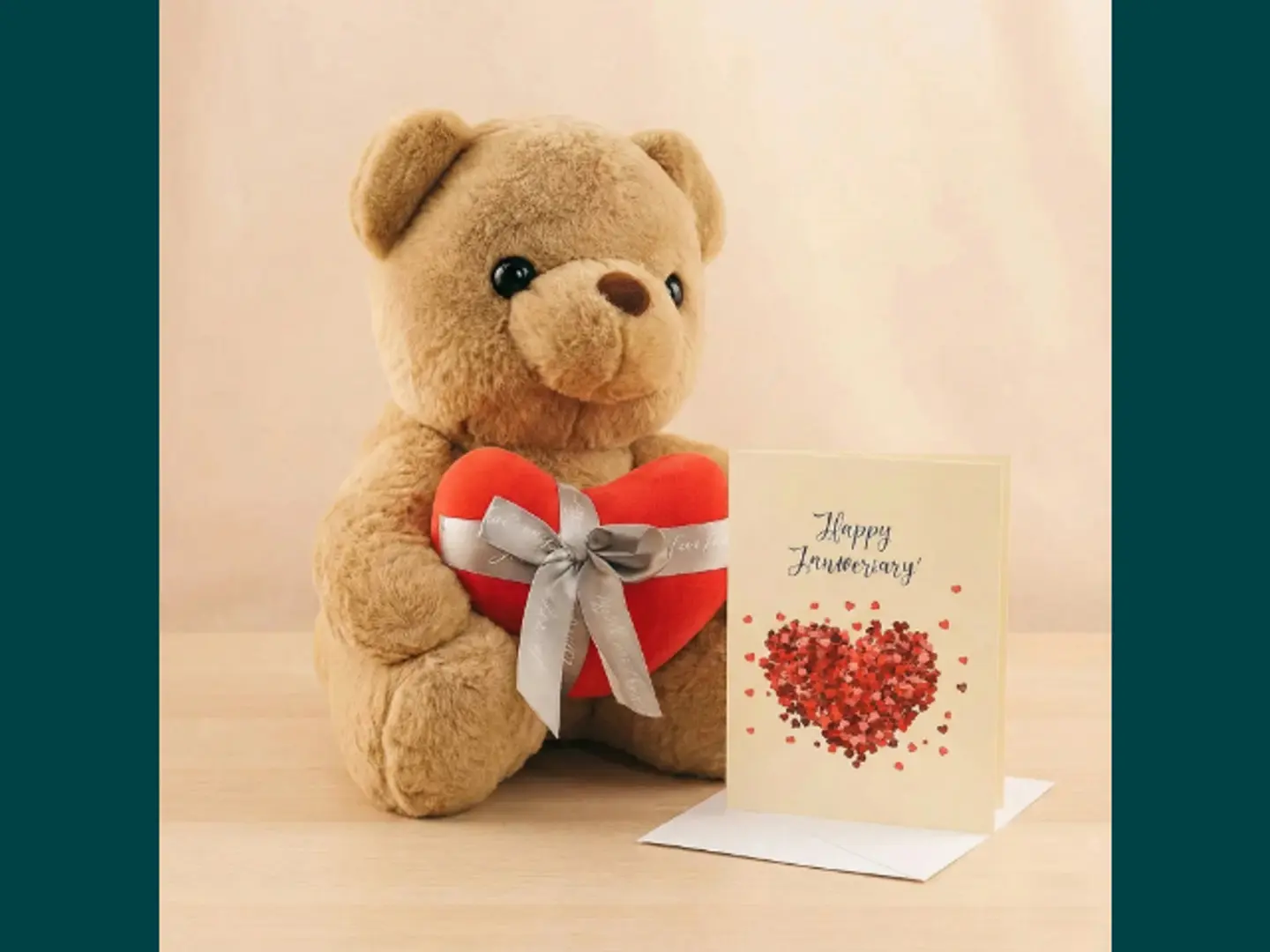 Anniversary Gift Card N Teddy
