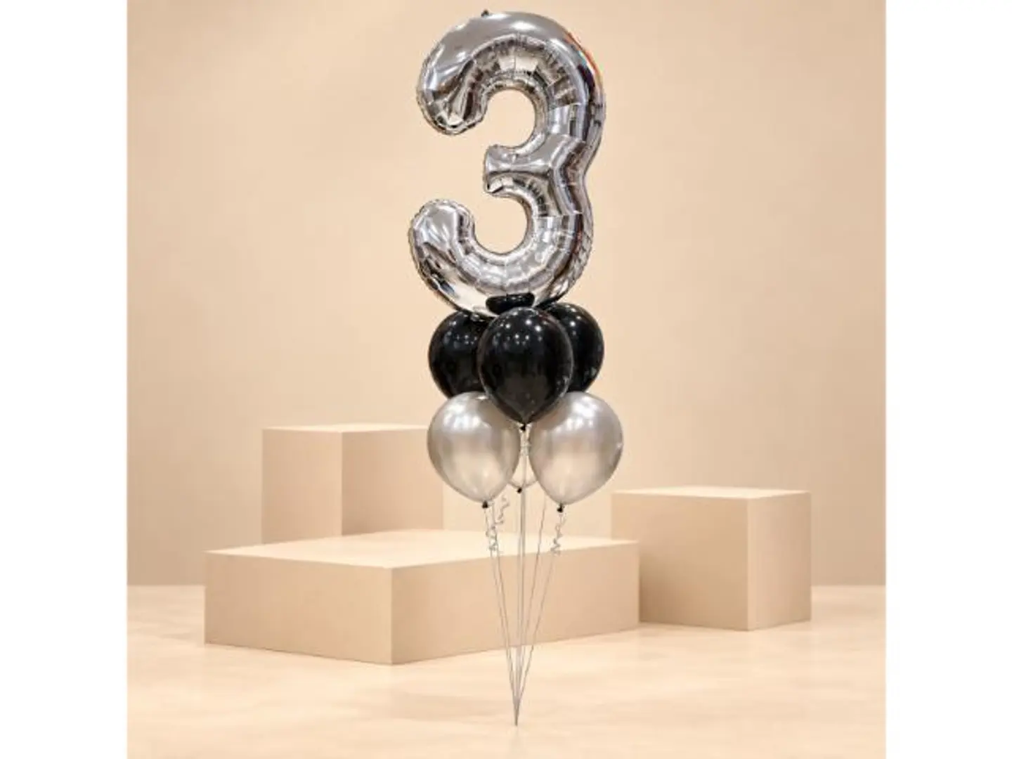 Large Silver Number Bouquet