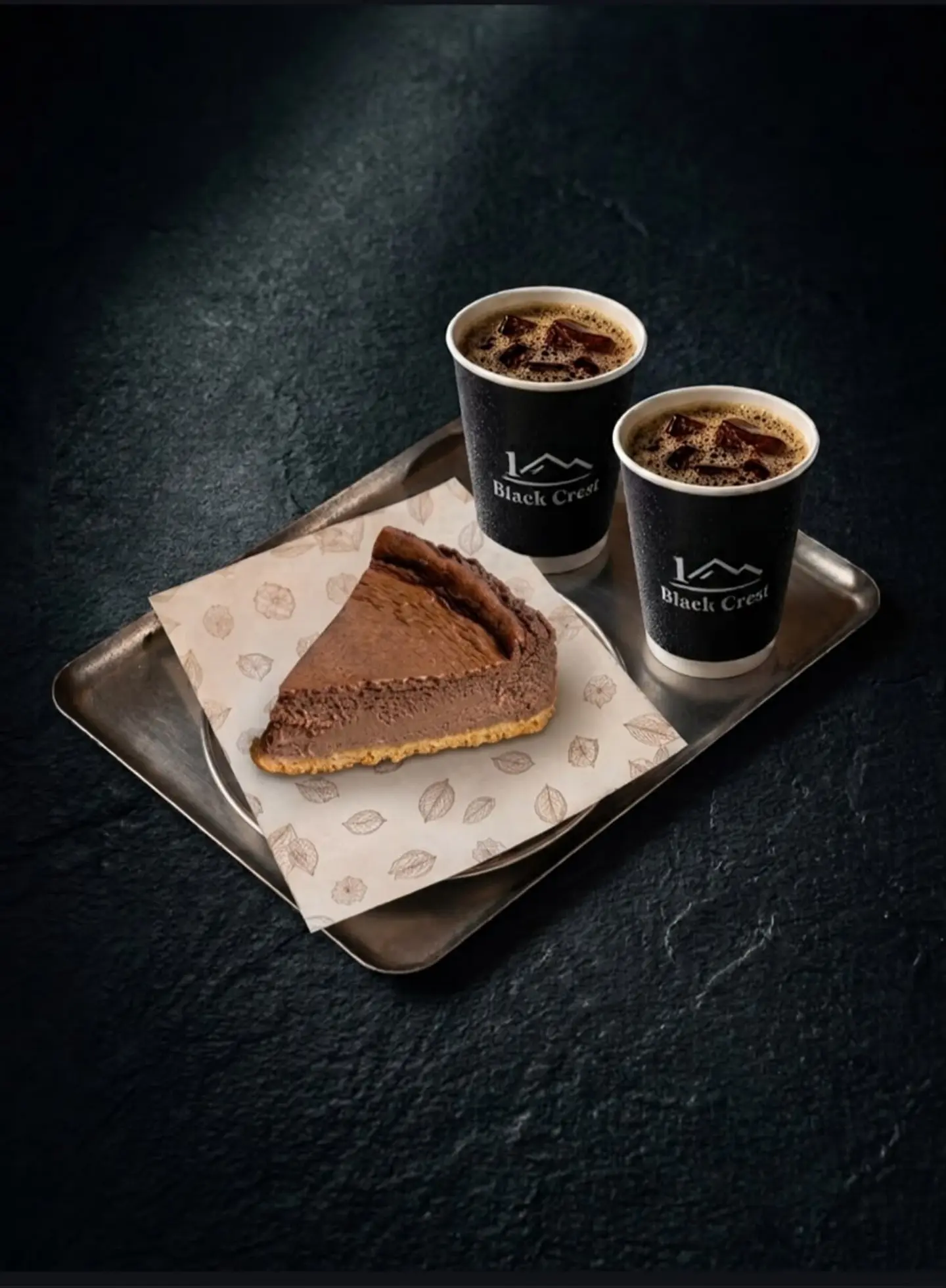 Madrid Chocolate Cheesecake With Two Large Cups Of Brewed Coffee (Hot Or Iced)