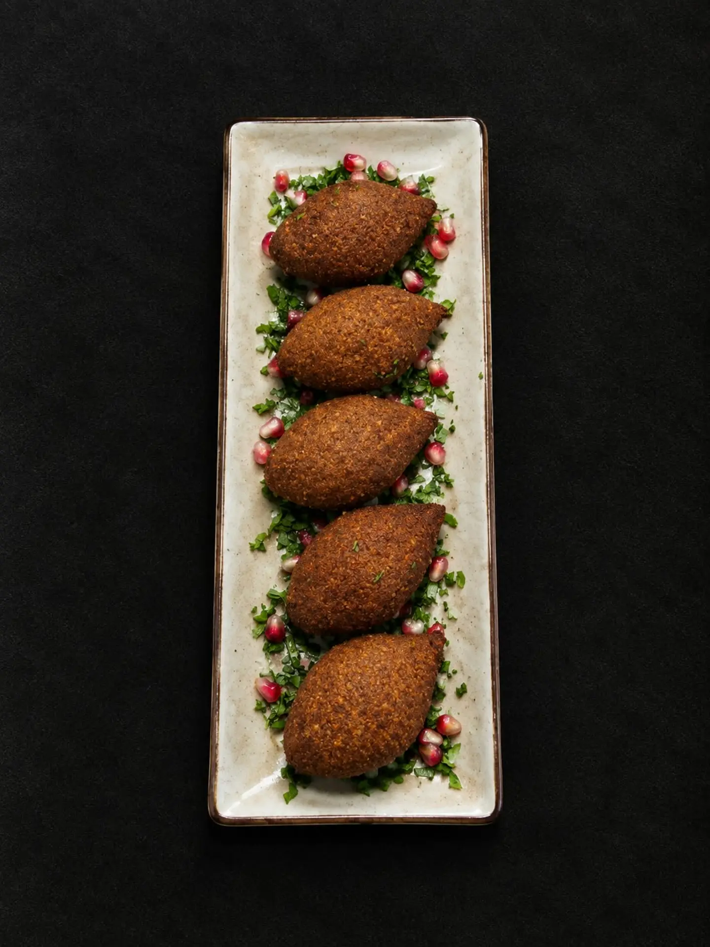 Fried Kibbeh Plate (5 Pieces)