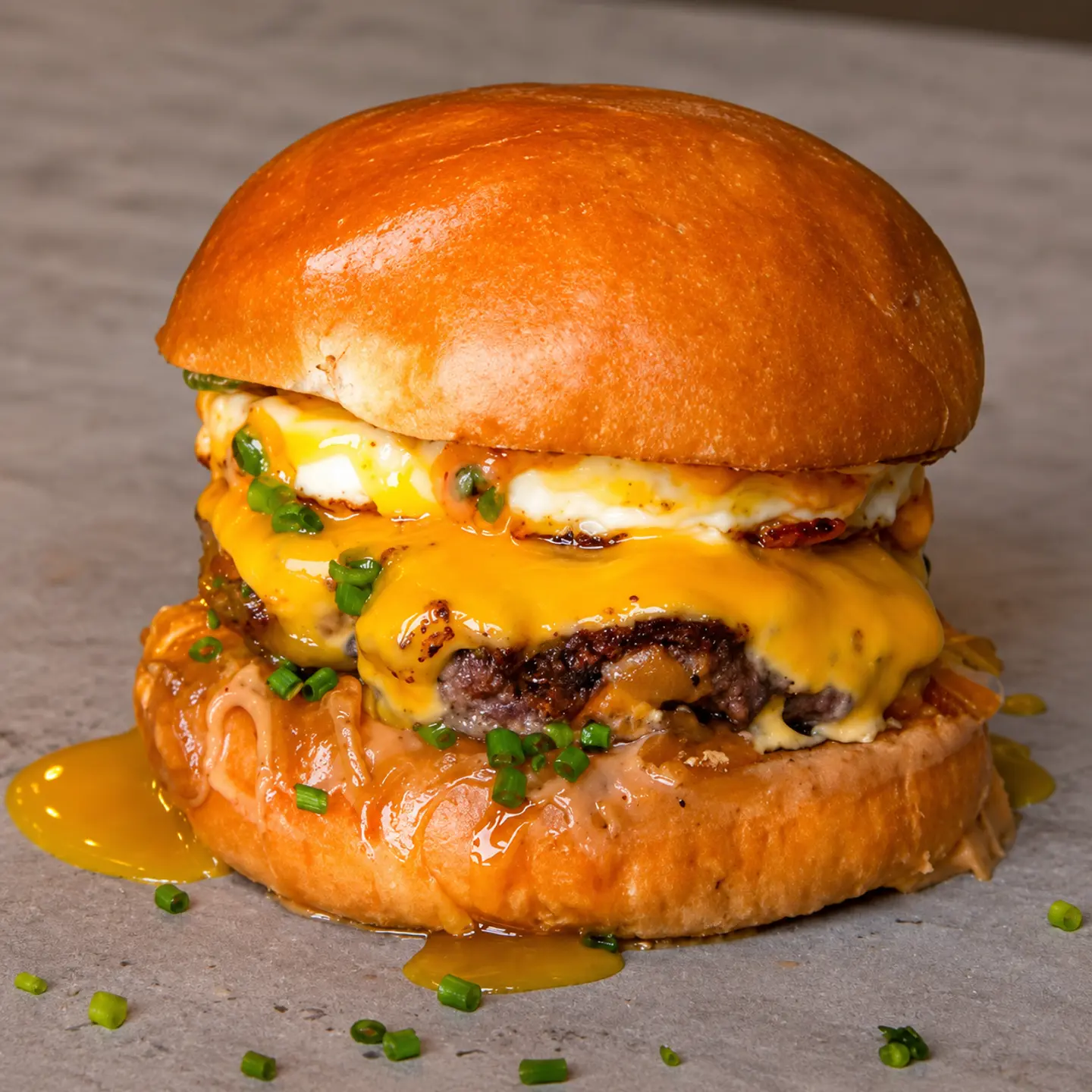 3 Eggs Chees Burger